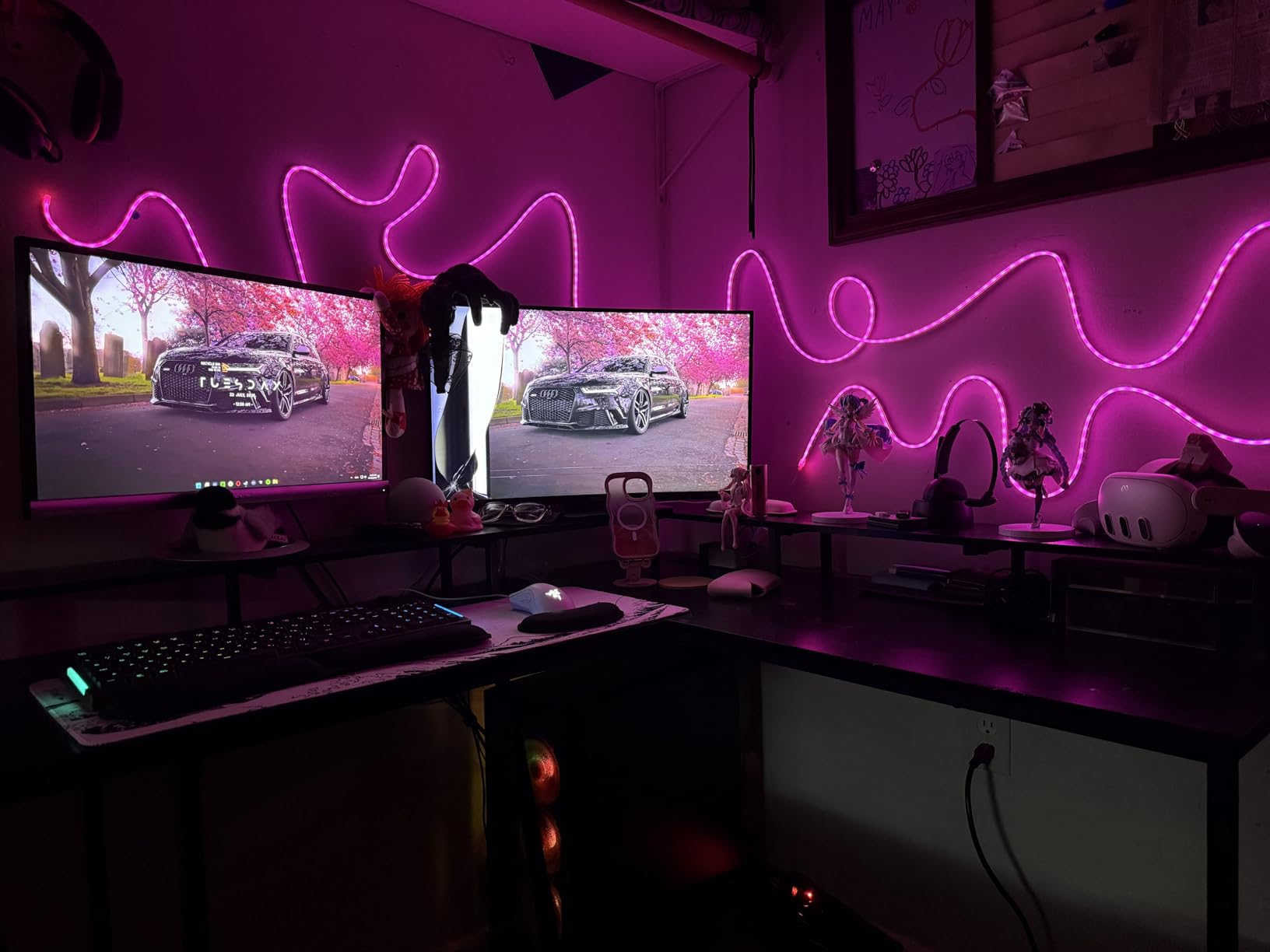 AILBTON 20Ft Neon Rope Lights,Flexible Led Rope Lights Control with App/Remote,Multiple Modes Music Sync Gaming RGB Led Neon Lights for Bedroom Outdoor - Customer Photo 2