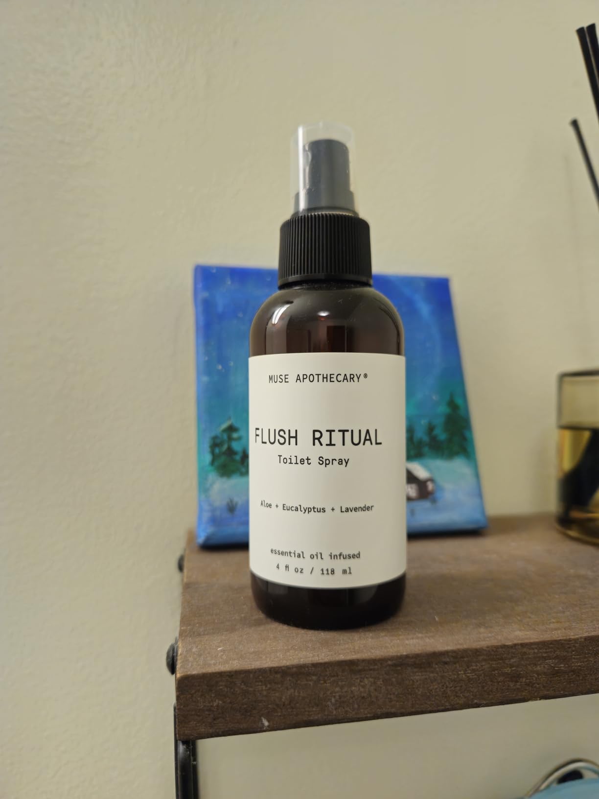 Muse Apothecary Flush Ritual - Aromatic & Refreshing Toilet Spray, Use Before You Go, 2 oz, Infused with Natural Essential Oils - Coconut + Sandalwood, 2 Pack - Customer Photo 1