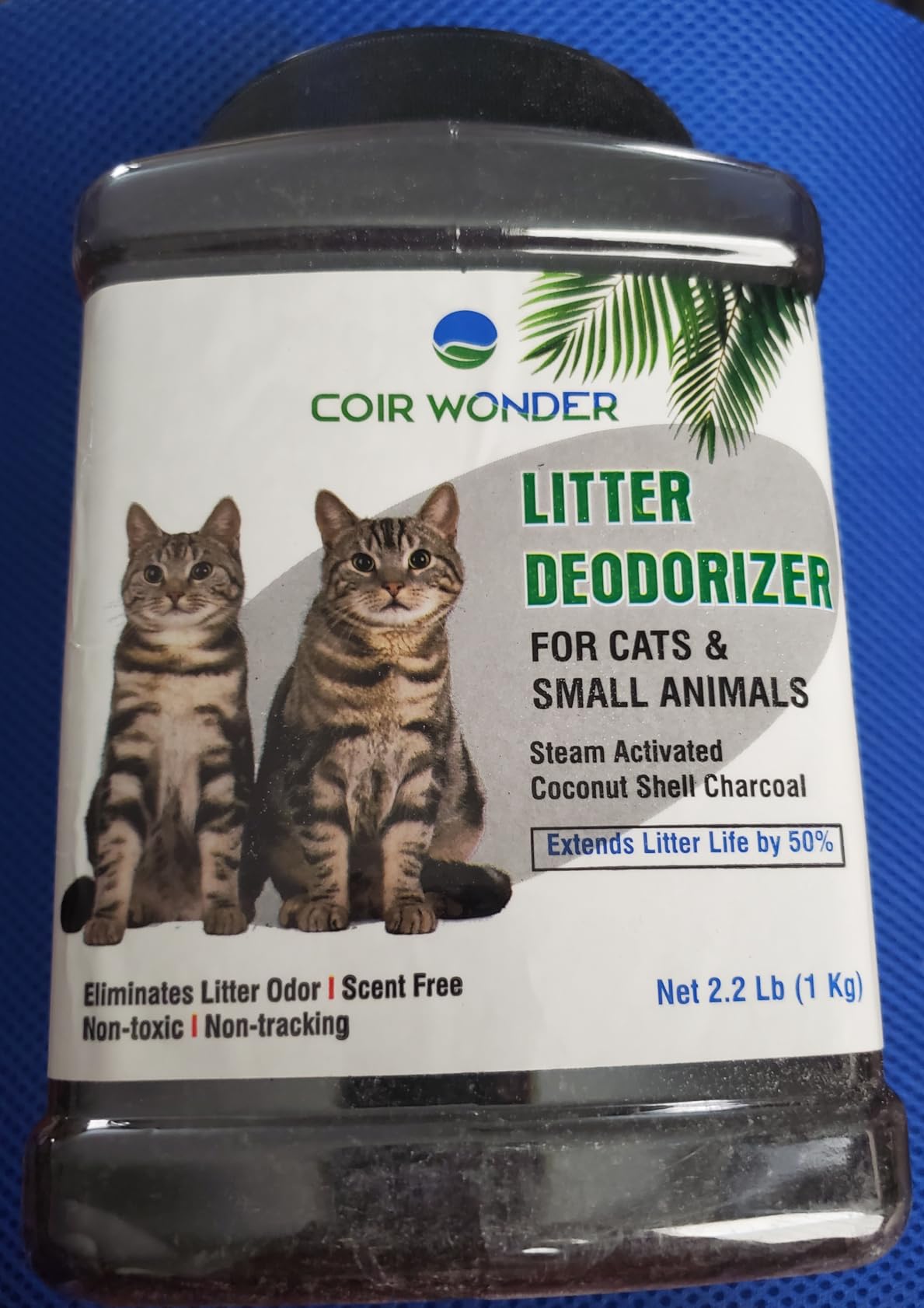 Cat Litter Deodorizer – 2.2 Lb Activated Charcoal Carbon – Odor Eliminator for Litter Box, Chicken Coop, Small Animal Enclosures – Extends Litter Life – Natural Pet Odor Control Granules Customer Review Cat Litter Deodorizer – 2.2 Lb Activated Charcoal Carbon – Odor Eliminator for Litter Box, Chicken Coop, Small Animal Enclosures – Extends Litter Life – Natural Pet Odor Control Granules - Customer Photo 1