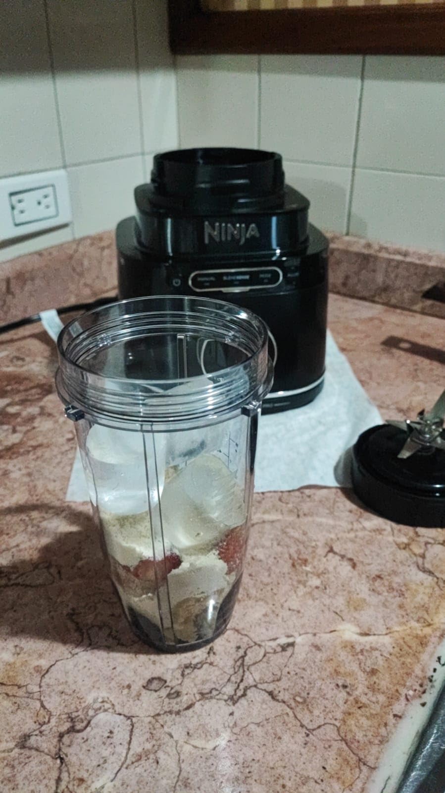 Ninja | All-in-One Blender & Food Processor | Best for Smoothies, Cookie Dough, Salsas, Cole Slaw & More | BlendSense Intelligence for Perfectly Smooth Results | 1800 Watt | Black | TB401 - Customer Photo 1