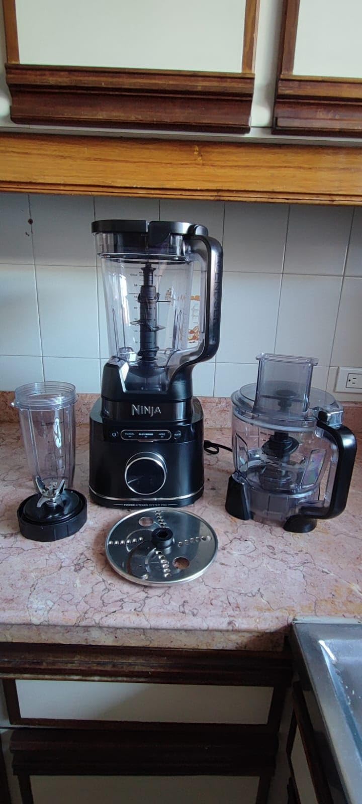 Ninja | All-in-One Blender & Food Processor | Best for Smoothies, Cookie Dough, Salsas, Cole Slaw & More | BlendSense Intelligence for Perfectly Smooth Results | 1800 Watt | Black | TB401 - Customer Photo 2