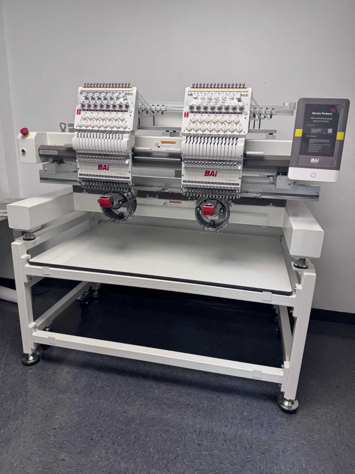 BAi The Vision-2Heads Multi Needle Industrial Embroidery Machine with 20x16