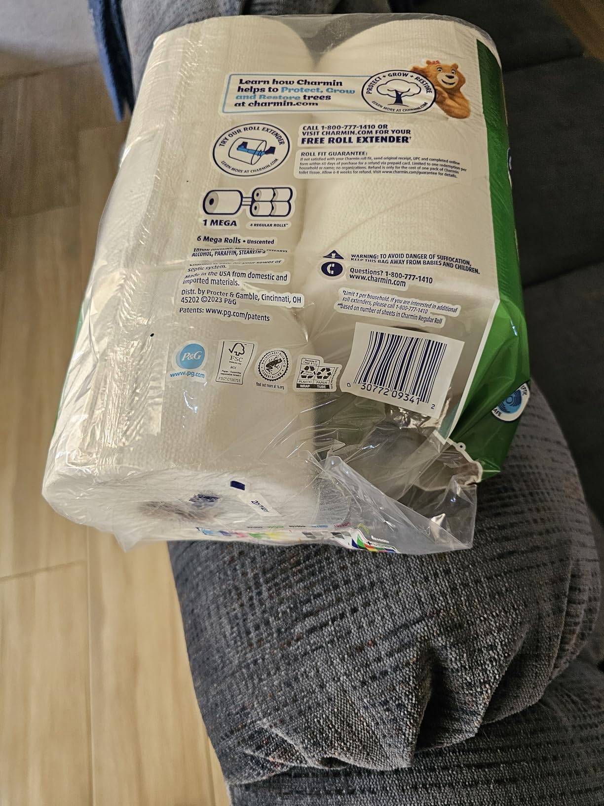 Charmin Ultra Gentle Toilet Paper, 9 Mega Rolls, 231 Sheets Per Roll - Customer Photo 1