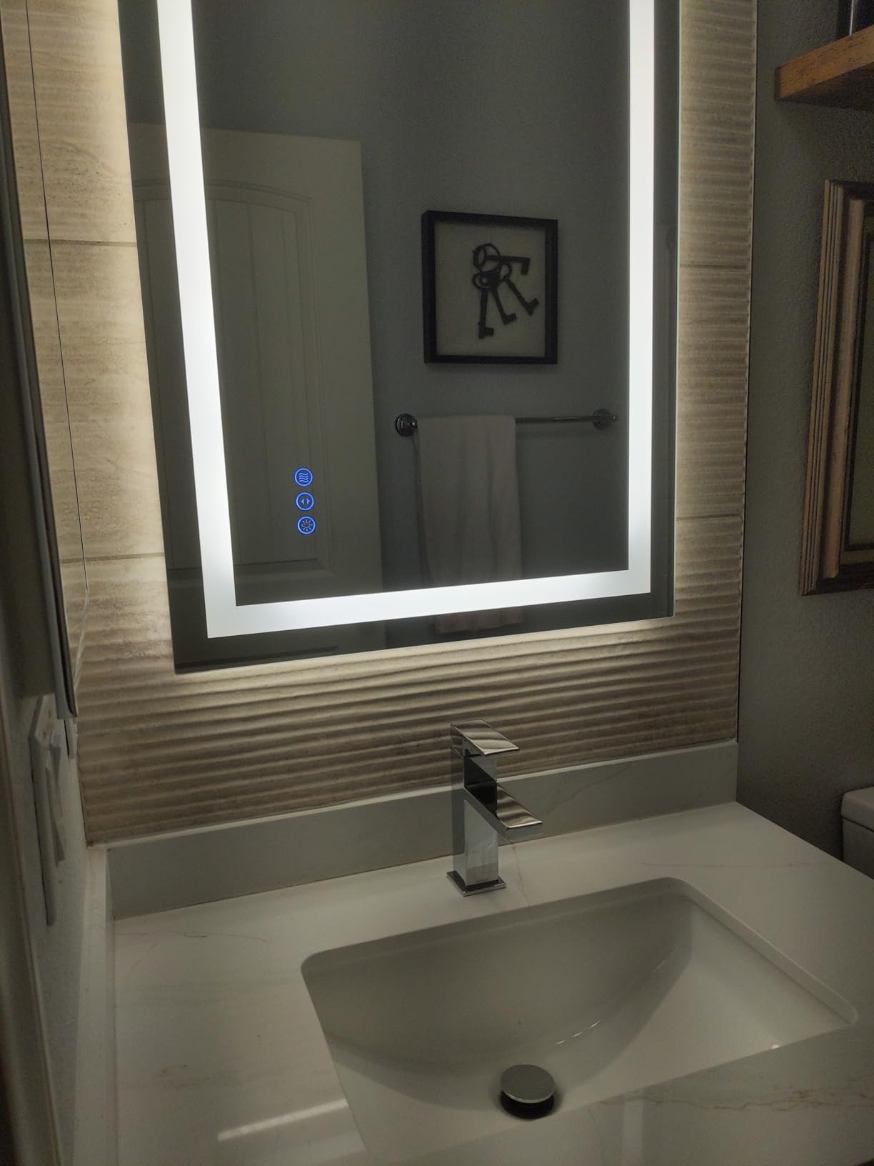 Moen Revyl Chrome One-Handle Single Hole Modern Bathroom Sink Faucet with Optional Deckplate and Spring Loaded Drain Assembly, 84771 - Customer Photo 2