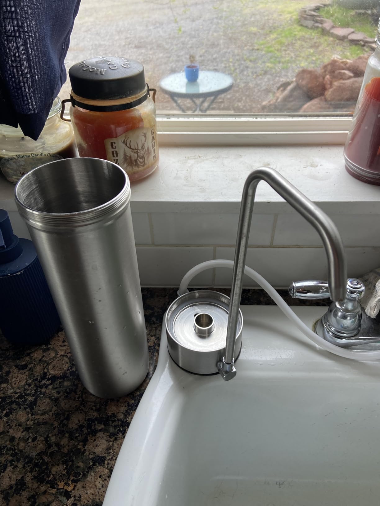 LCF Upgrade Countertop Water Filter, 𝐒𝐢𝐥𝐯𝐞𝐫 𝐈𝐨𝐧𝐬 Enhanced 6-Stage Stainless Steel Water Filter for Sink Faucet, Reduces Heavy Metals, Bad Taste & 99% Chlorine, 16,000 Gallons(2 Filters) - Customer Photo 1