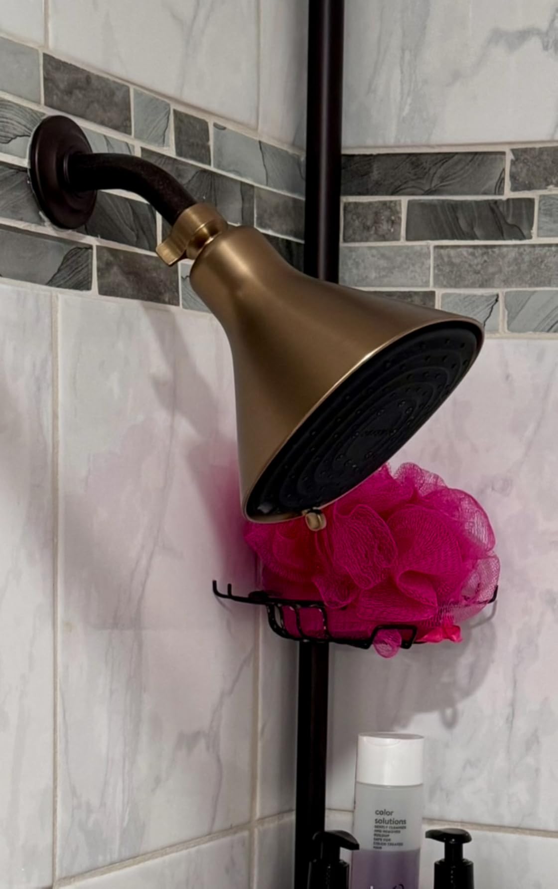 Canopy Filtered Shower Head - High Pressure Shower Head Filter for Hard Water - Shower Filter To Remove Impurities for Healthier Scalp, Skin & Hair - Support Hair Growth & Minimize Breakage - Nickel - Customer Photo 2