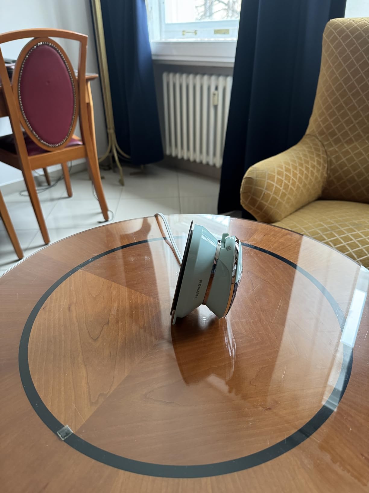 Travel Iron Mini with Steam for Clothes with Dual Voltage, Portable Mini Ironing Machine with Non-Stick Soleplate, Small Iron for Sewing, Quilting and Handcraft - Customer Photo 1