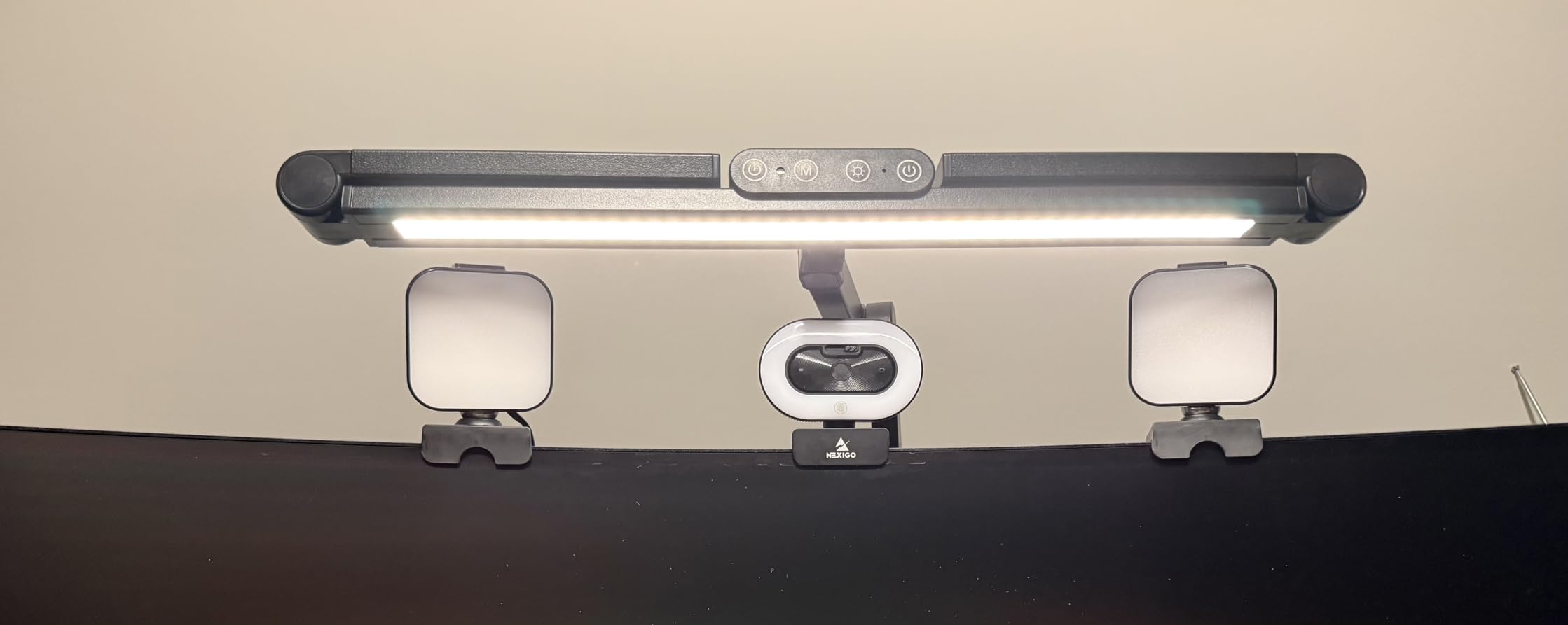 Micomlan Architect Desk Lamp with Atmosphere Lighting, Adjustable Led Desk Light for Home Office with Base, 24W Bright Auto Dimming Table Light with Rotatable Swing Arm for Workbench Computer - Customer Photo 1