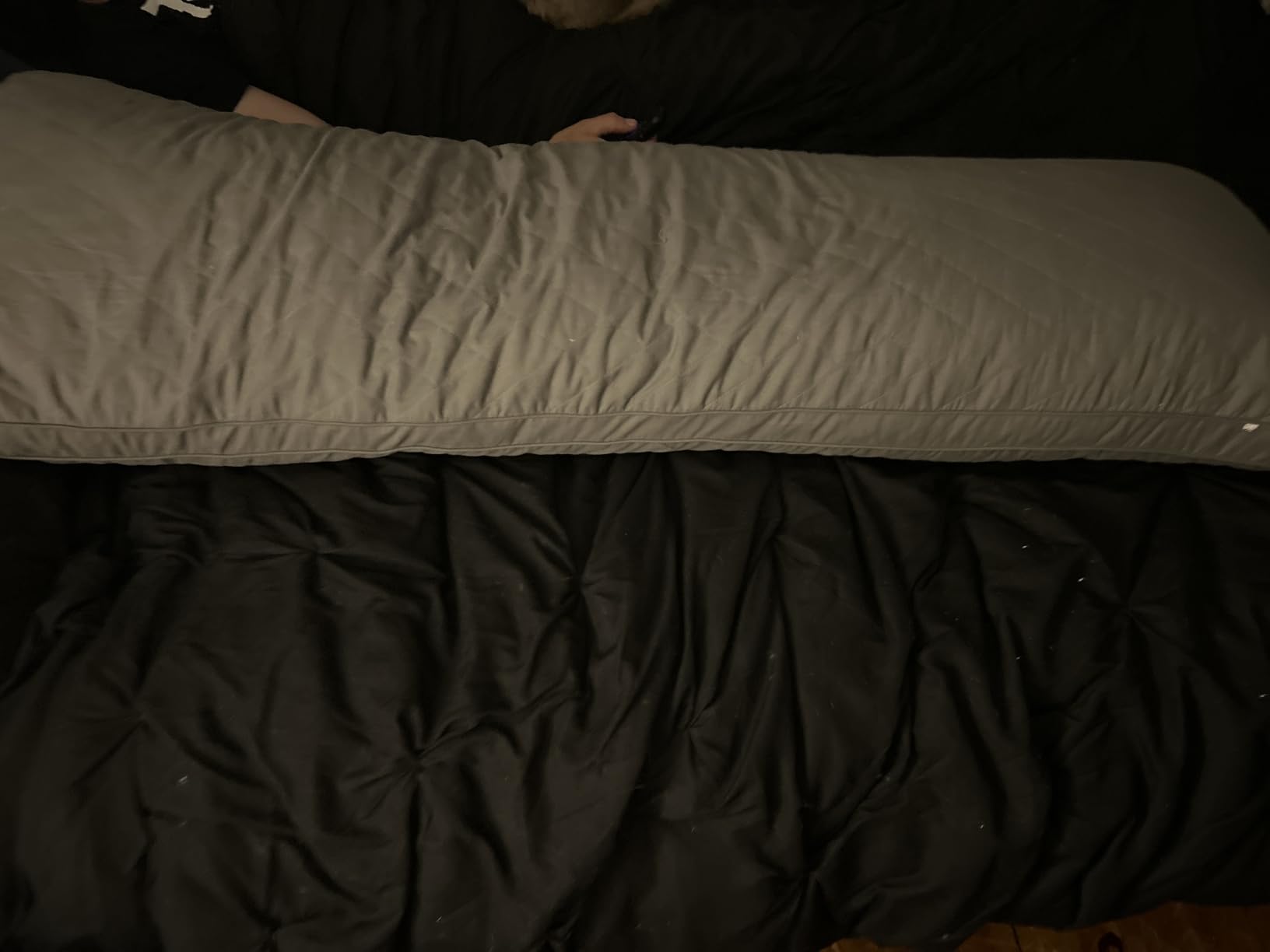 Ubauba Memory Foam Body Pillow, Full Large Body Pillows for Adults, Firm & Fluffy Long Bed Pillows for Sleeping (20x54 inch, Grey) - Customer Photo 1