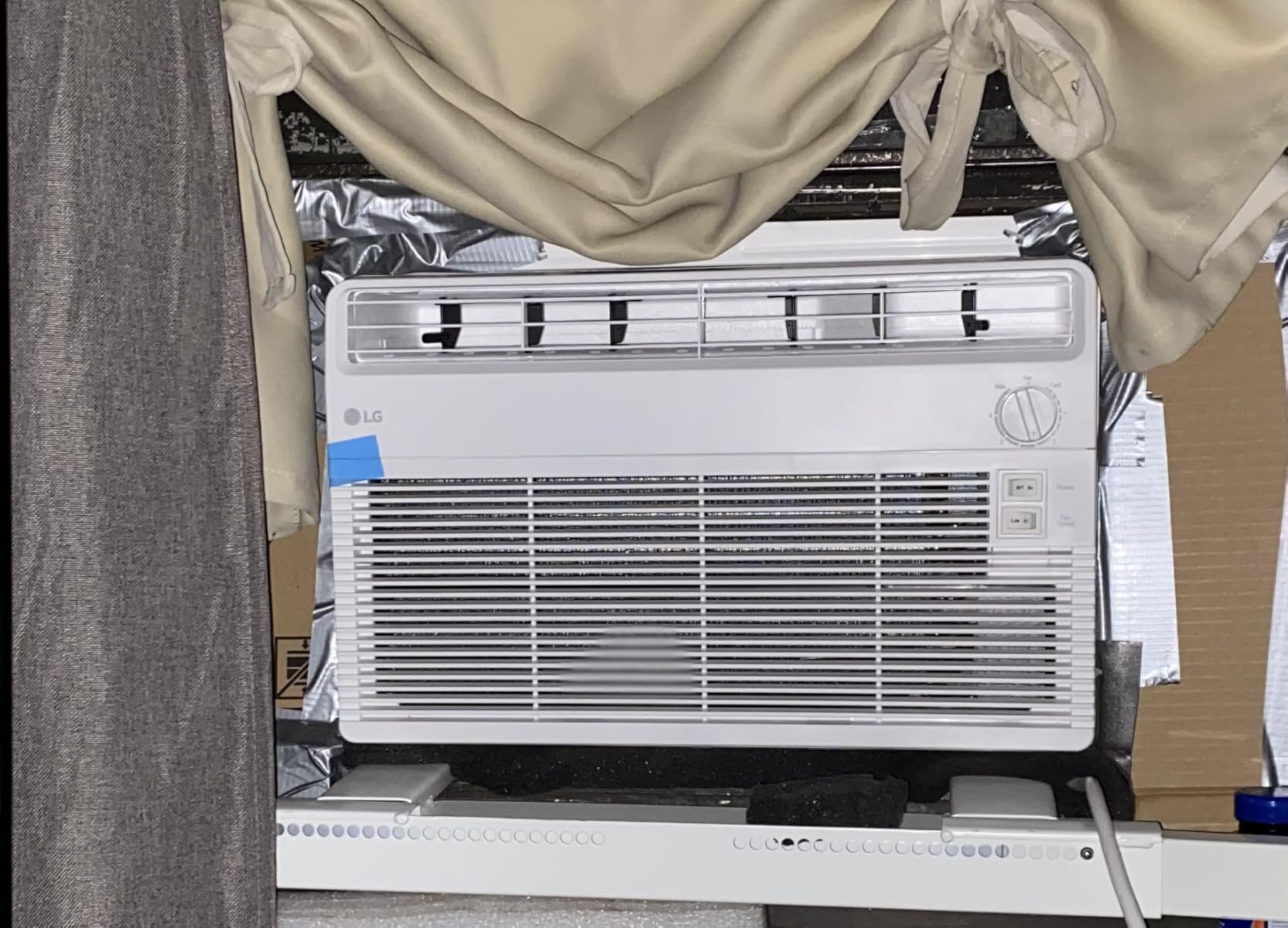 LG 5000 BTU Window Air Conditioner [2024 New] Easy Mechanical Control Ultra-Quiet Compact-size Cools 150 Sq.Ft. for Small Room, Washable Filter AC Unit Easy Installation White LW5024X - Customer Photo 2