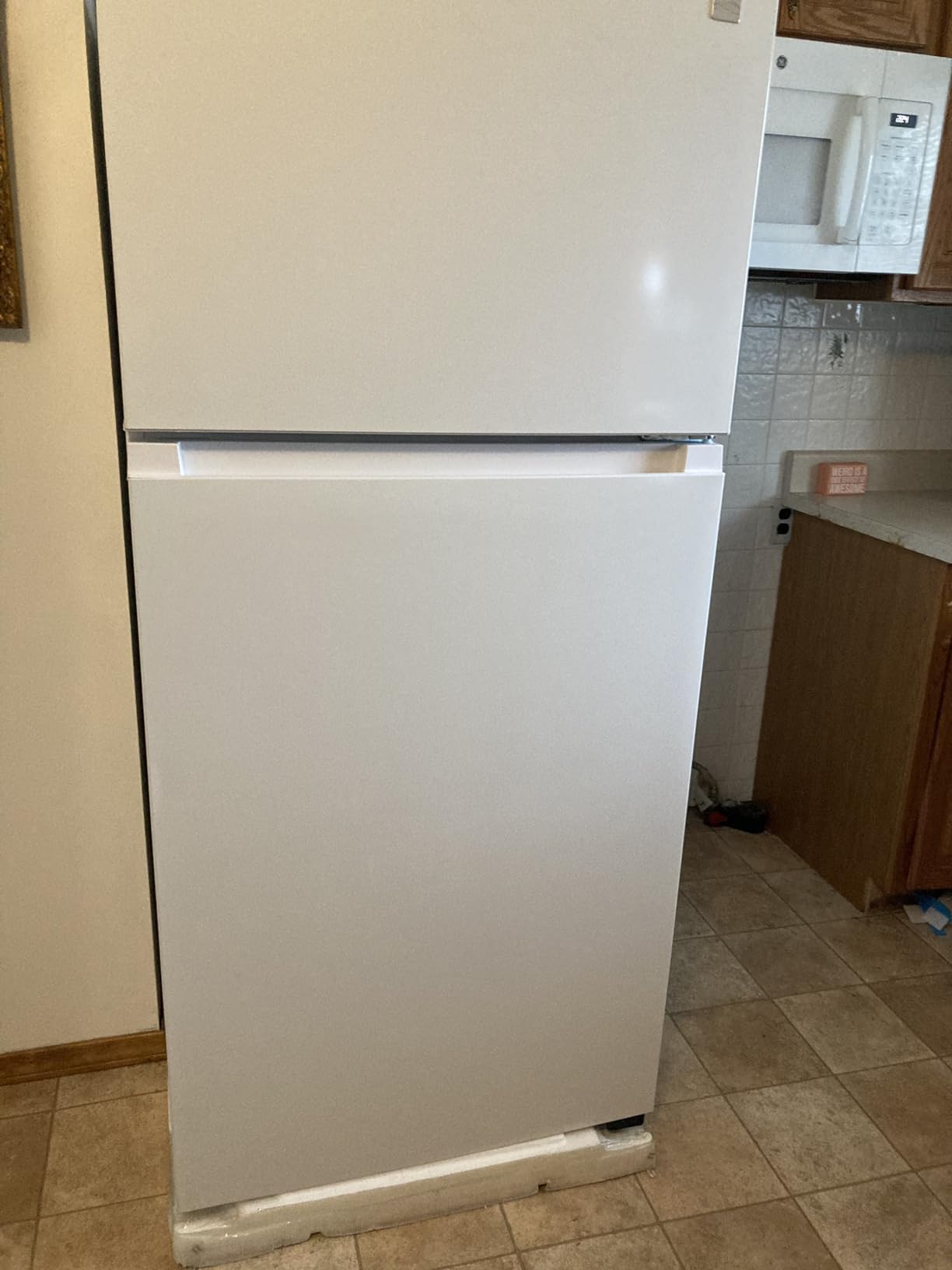 Kenmore 30 in. 18.1 cu. ft. Capacity Refrigerator/Freezer with Adjustable Glass Shelving, Humidity Control Crispers, Ice Maker, ENERGY STAR Certified, Fingerprint Resistant Stainless Steel - Customer Photo 2