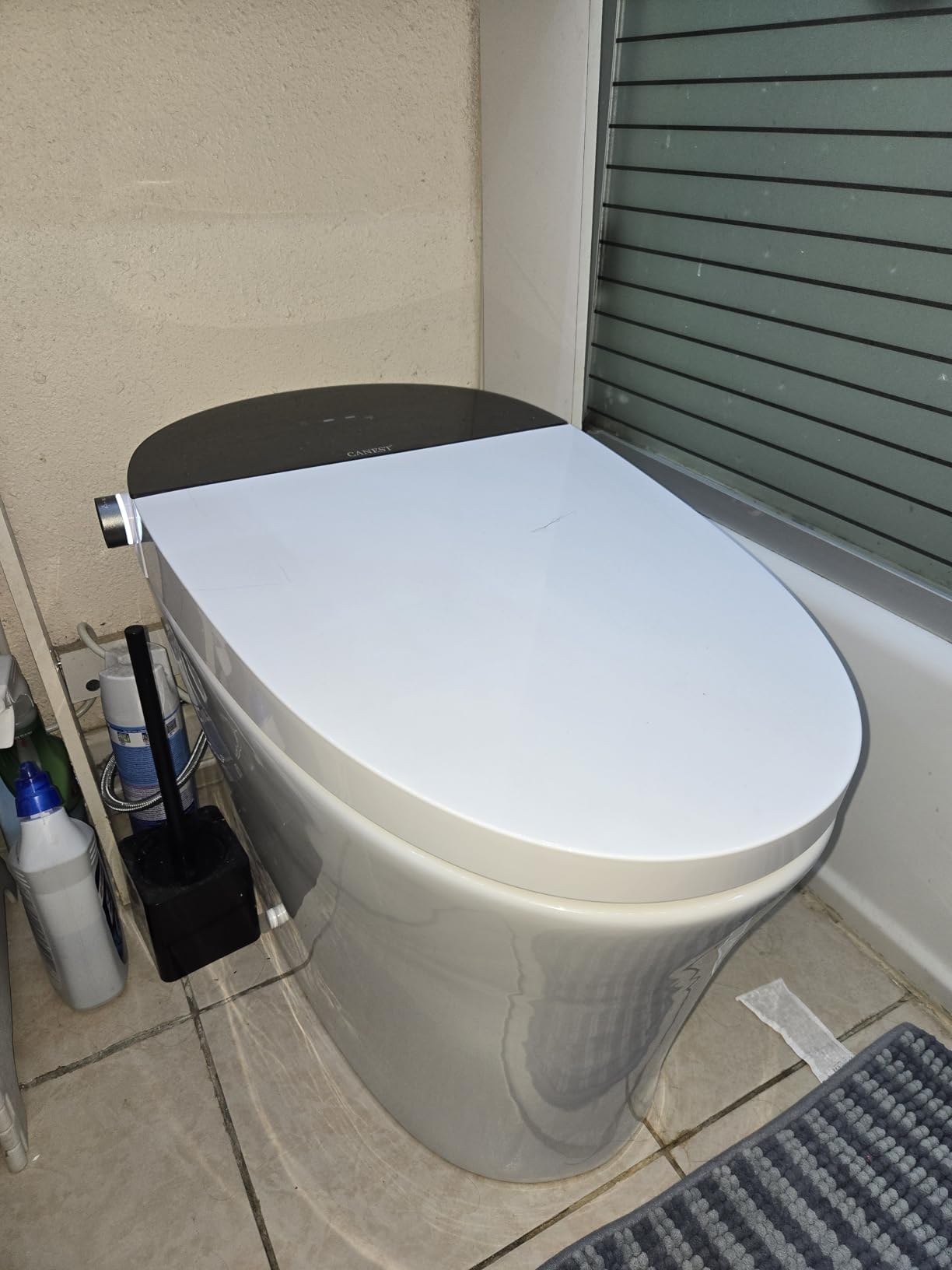 CANEST Smart Bidet Toilet, Smart Toilet with Bidet Built in, Pump-assisted Flush, Foot Sensor Operation, Warm Water, Heated Seat, Air Dryer, Digital Display (TC-100GE) - Customer Photo 2