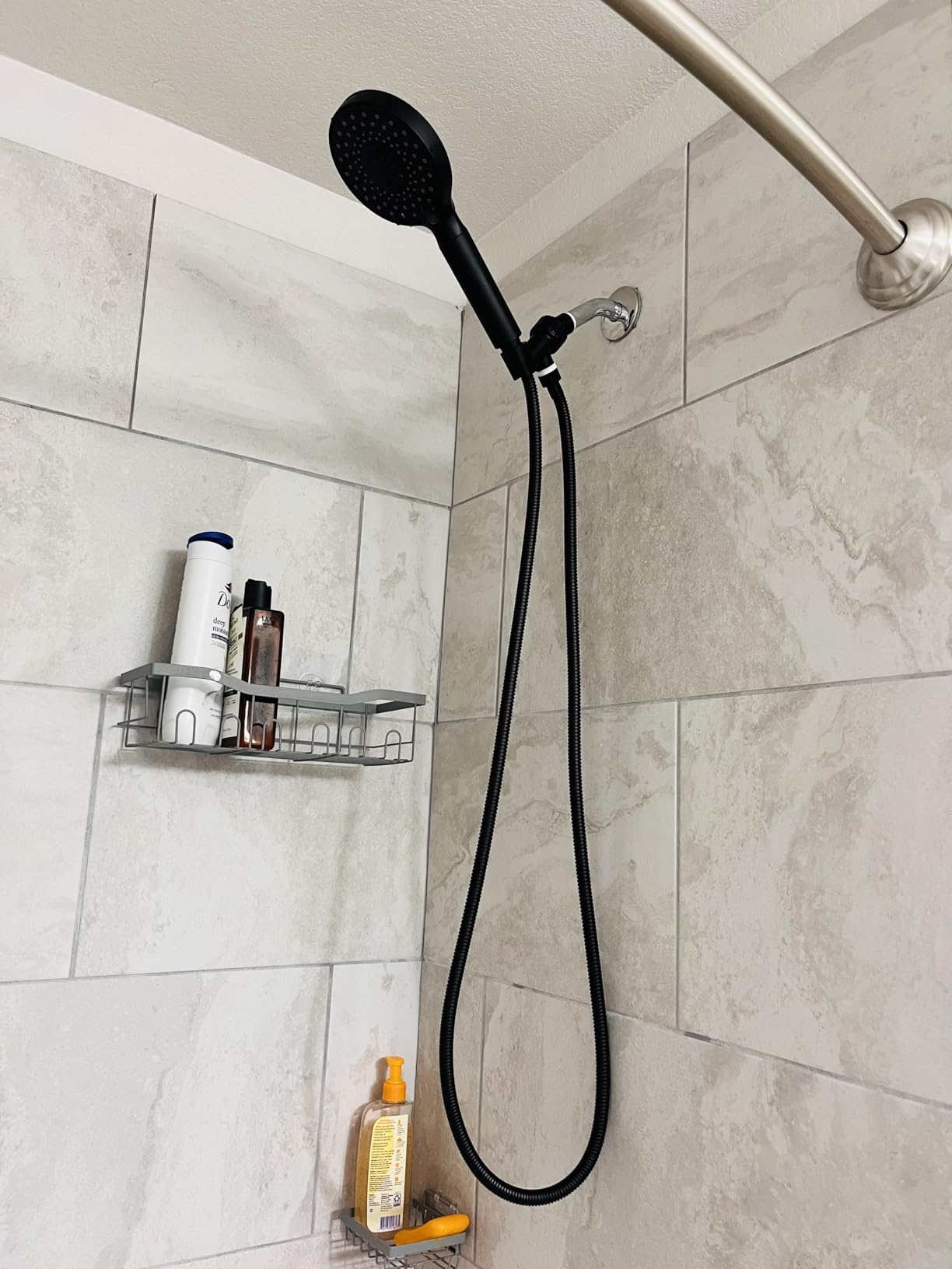 Filtered Shower Head with Handheld, High Pressure 9 Spray Mode Chrome Showerhead with Filters,detachable shower head,Water Softener Filters Beads for Hard Water -Remove Chlorine - Customer Photo 1