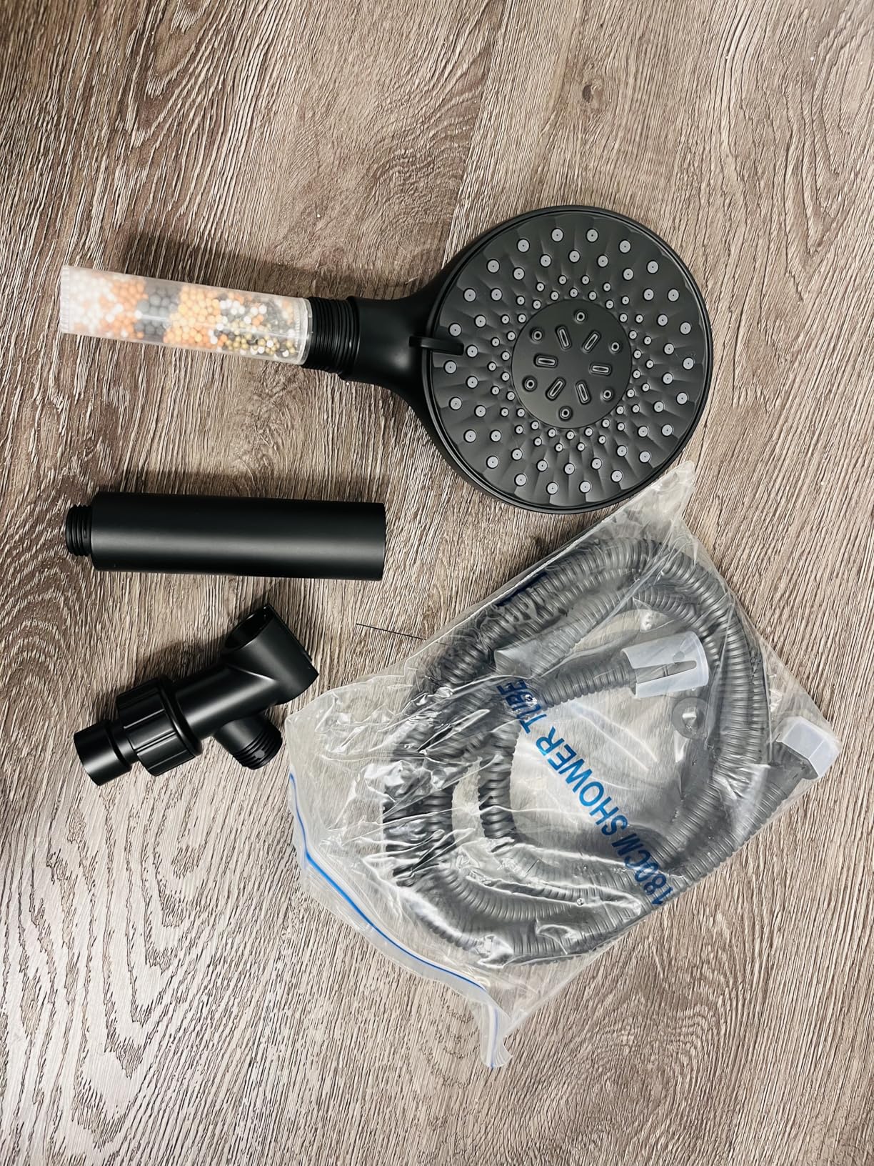 Filtered Shower Head with Handheld, High Pressure 9 Spray Mode Chrome Showerhead with Filters,detachable shower head,Water Softener Filters Beads for Hard Water -Remove Chlorine - Customer Photo 2