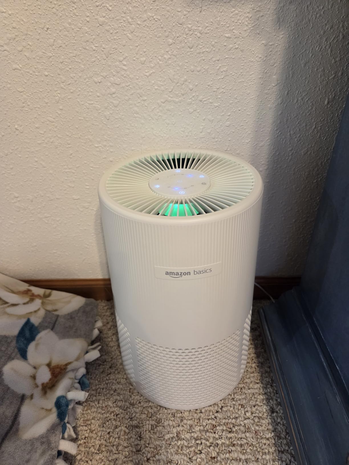 Amazon Basics Air Purifier for Home and Office, With 3-Stage Filtration, HEPA Filter With Activated Carbon, 3 Speeds, Timer, Sleep Mode - Customer Photo 1