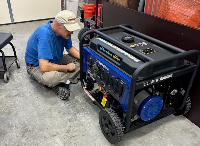 Westinghouse 14500 Peak Watt Tri-Fuel Home Backup Portable Generator, Remote Electric Start, Transfer Switch Ready, Gas, Propane, and Natural Gas Powered - Customer Photo 1