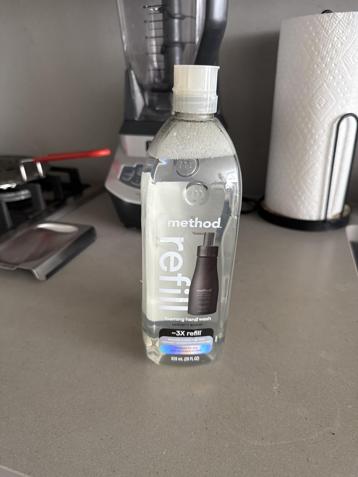 Method Gel Hand Soap Refill, Vetiver + Amber, Biodegradable Formula, 34 Fl Oz (Pack of 1) (Packaging May Vary) - Customer Photo 2