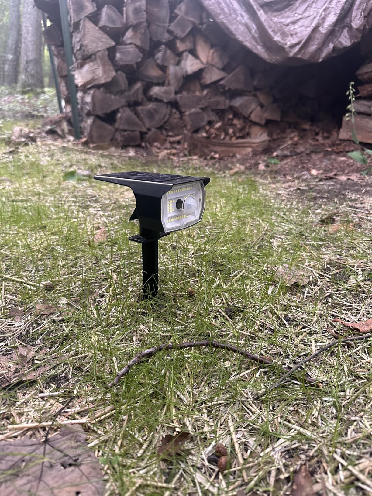 nipify Solar Lights Outdoor Waterproof, Motion Sensor Spot Lights- 4 Pack/56 LED/3 Modes Solar Powered Spotlights 2-in-1 Auto On/Off Landscape Lighting for Outside Yard Wall Garden, Cool White - Customer Photo 1
