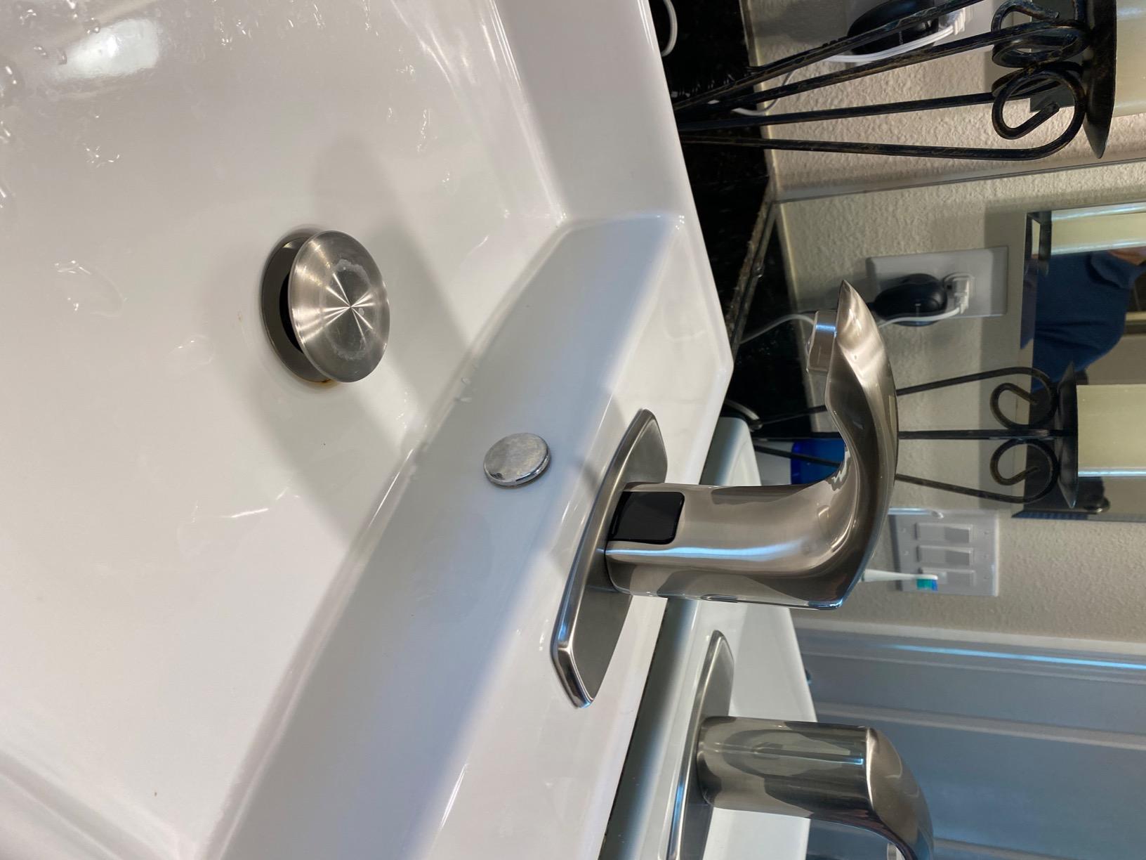 Touchless Bathroom Sink Faucet Commercial Hands Free Automatic Sensor Faucet by AC/DC Powered with Control Box and Temperature Mixer, Chrome - Customer Photo 2