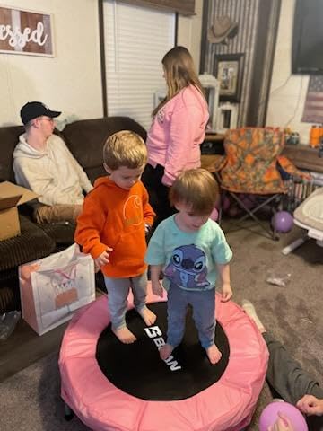 BCAN 36'' Mini Folding Ages 2 to 5 Toddler Trampoline with Handle for Kids, Two Ways to Assemble The Handle, Indoor/Garden Toddlers Trampoline with Super Safe Cover for Toddlers - Customer Photo 3