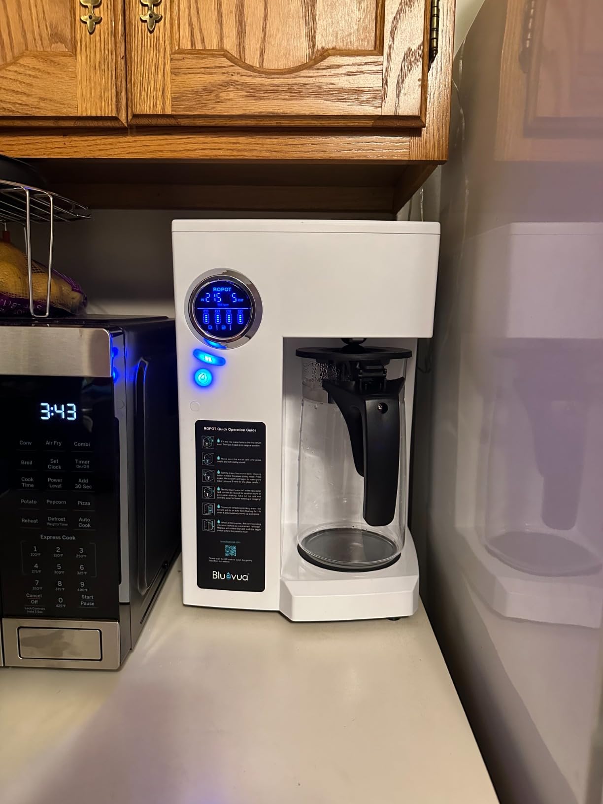 Bluevua RO100ROPOT-UV Reverse Osmosis System Countertop Water Filter - 6 Stage Purification with UV and Remineralization, Counter RO Filtration, Portable Water Purifier - Customer Photo 1