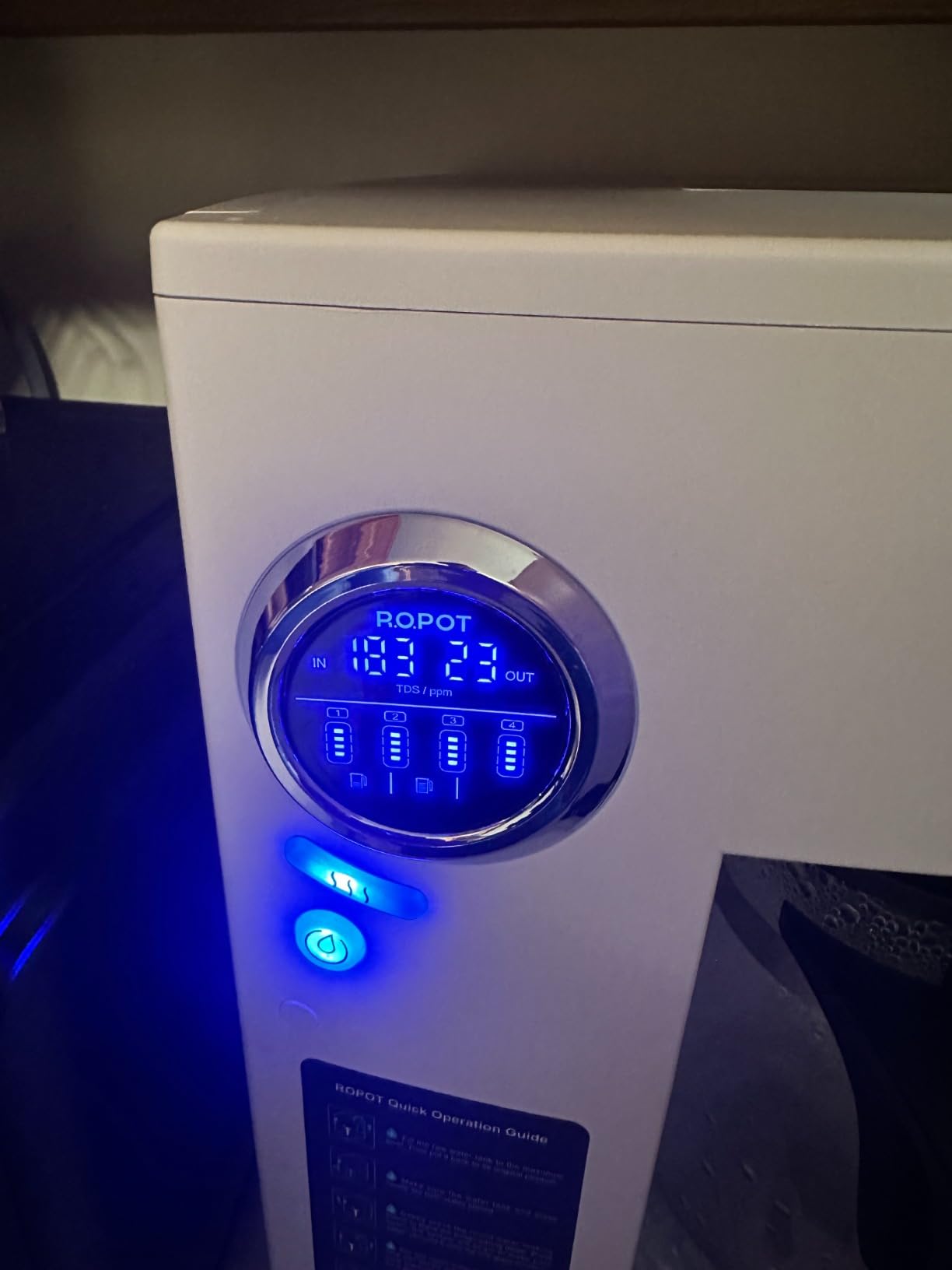 Bluevua RO100ROPOT-UV Reverse Osmosis System Countertop Water Filter - 6 Stage Purification with UV and Remineralization, Counter RO Filtration, Portable Water Purifier - Customer Photo 2