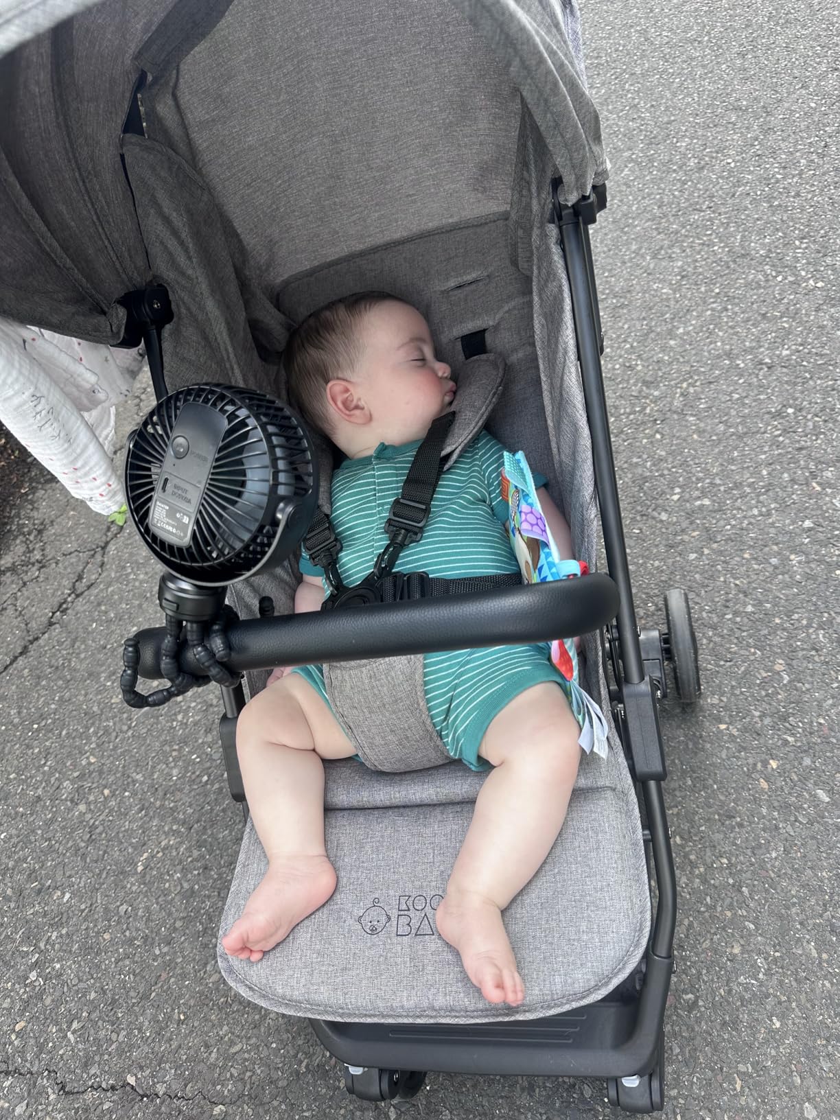 Lightweight Travel Stroller for Baby & Toddlers - Easy Fold & Compact Stroller with Canopy, Storage Basket, Multi-Position Recline & Convenient One-Hand Fold (Grey) - Customer Photo 2