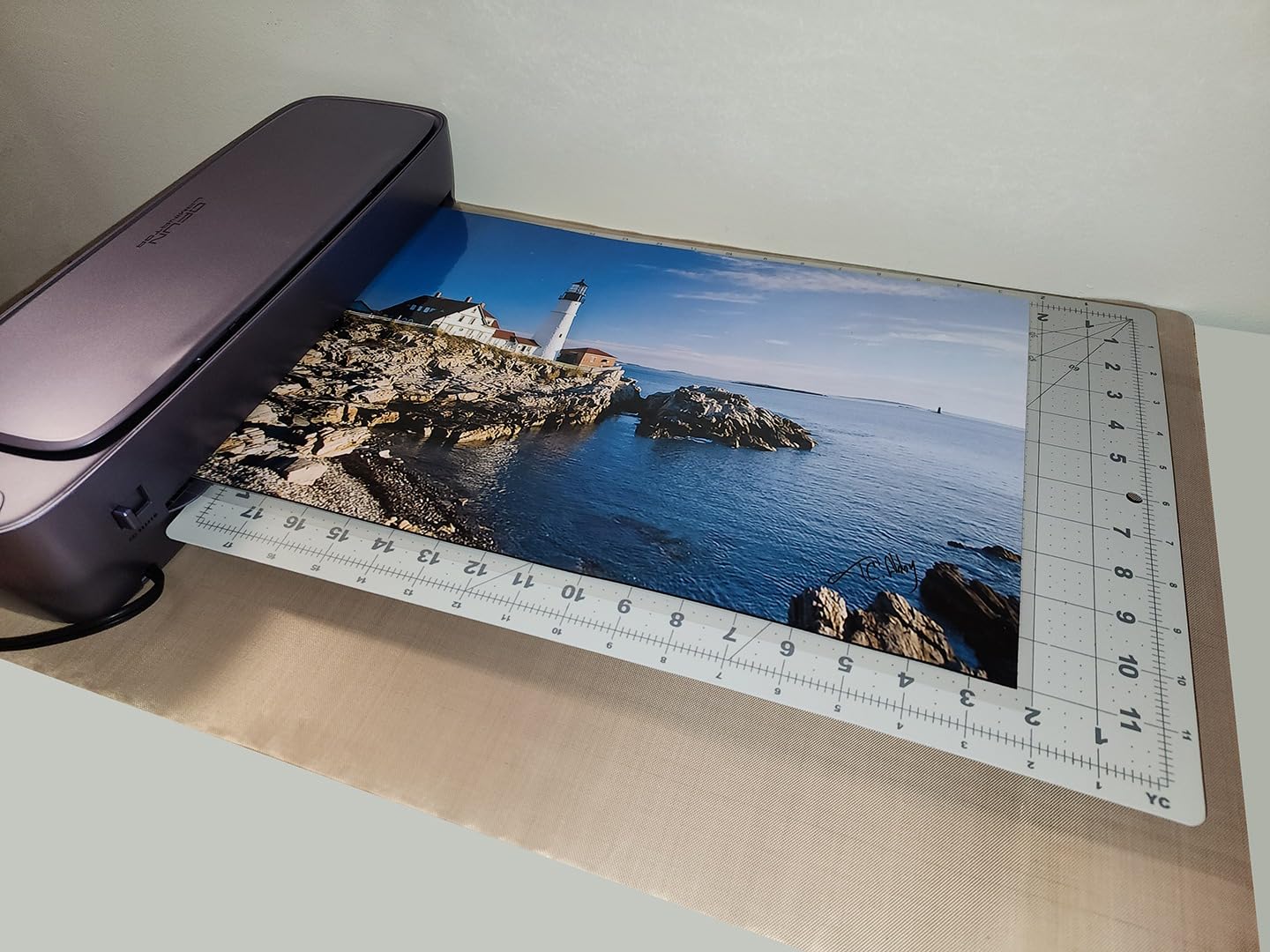 Laminator Machine 13 Inch Wide Thermal Lamination 9 in 1 Cold Hot A3 Laminating Machine for Teacher Personal, 60s Warm-Up No Jam laminator Machine 11x17 with 30 Laminating Sheets for Home Office Use - Customer Photo 1