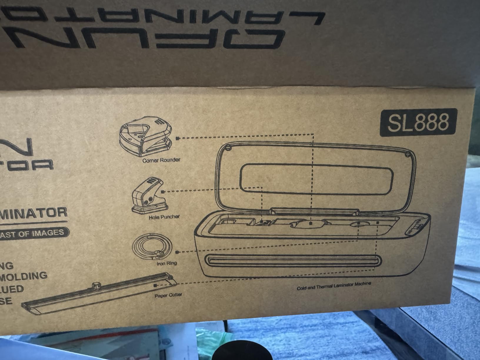 Laminator Machine 13 Inch Wide Thermal Lamination 9 in 1 Cold Hot A3 Laminating Machine for Teacher Personal, 60s Warm-Up No Jam laminator Machine 11x17 with 30 Laminating Sheets for Home Office Use - Customer Photo 2