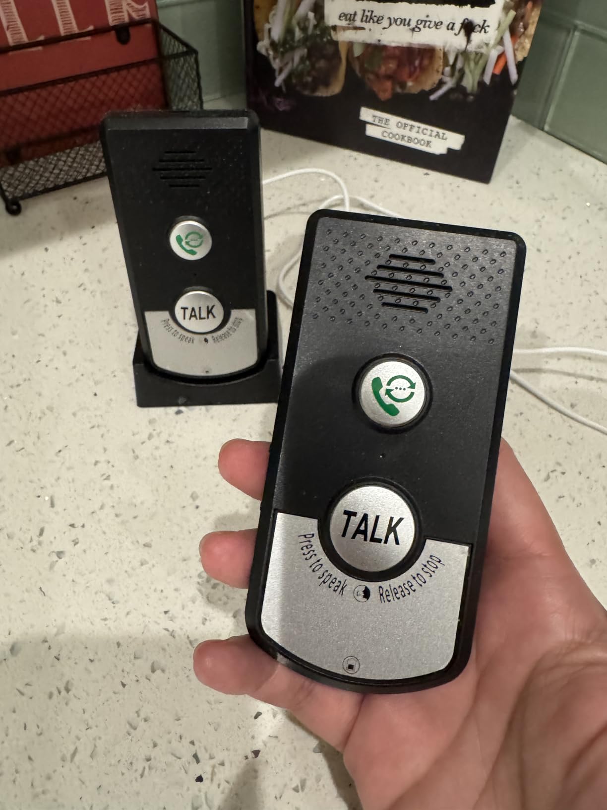 2 Way Wireless Intercom for Home Hospital Hotel,1000m Range Indoor Intercoms Wireless - Customer Photo 2