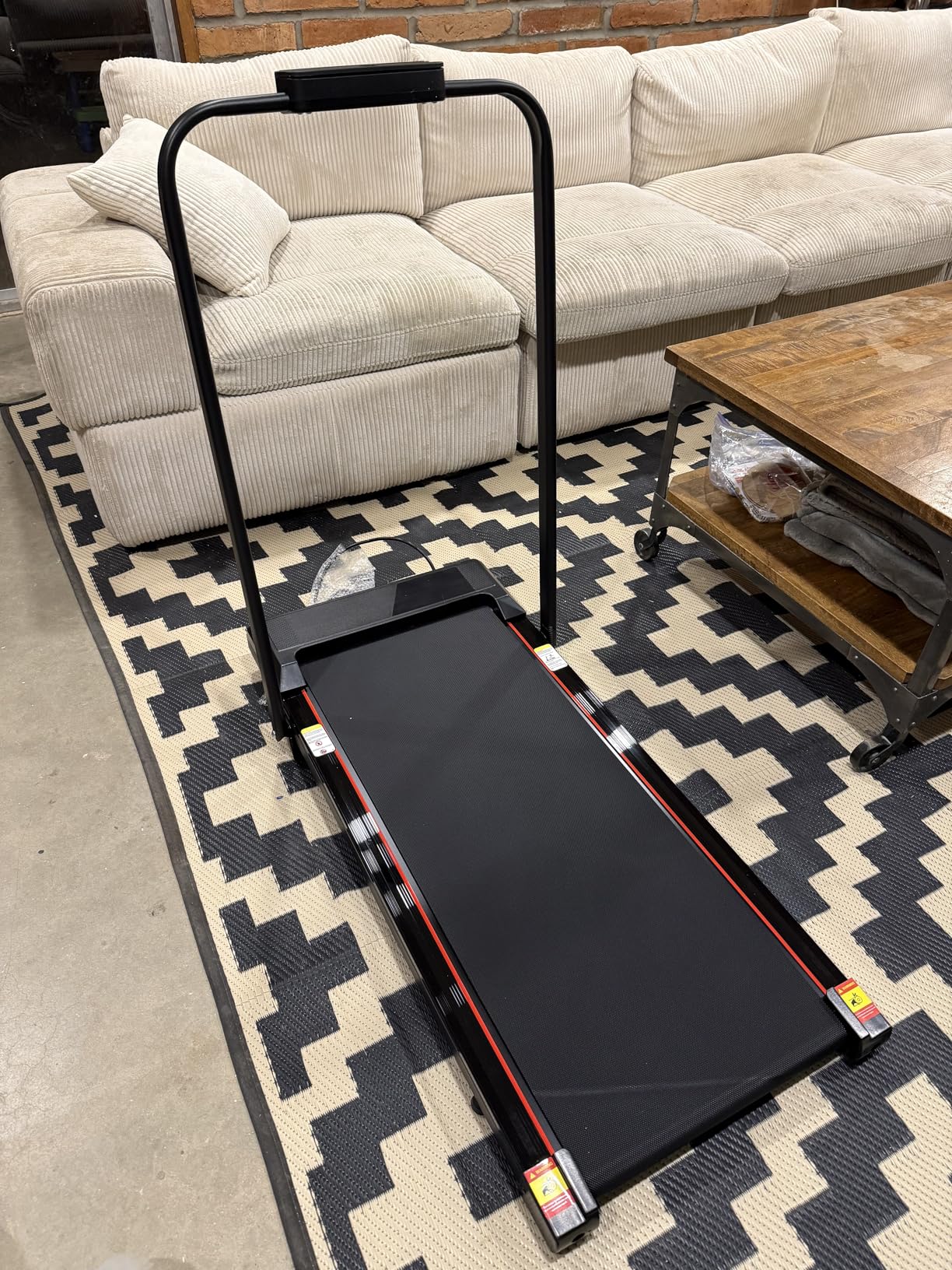 3-in-1 Portable Under Desk Treadmill, 17% Incline Walking Pad Treadmills for Home and Office, Folding Treadmill with 2.5 HP Quiet Brushless, 300 LBS Capacity - Customer Photo 1
