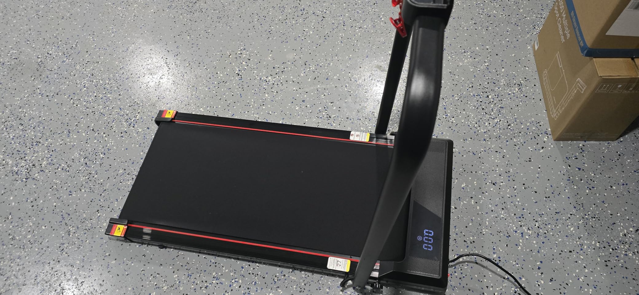 3-in-1 Portable Under Desk Treadmill, 17% Incline Walking Pad Treadmills for Home and Office, Folding Treadmill with 2.5 HP Quiet Brushless, 300 LBS Capacity - Customer Photo 2