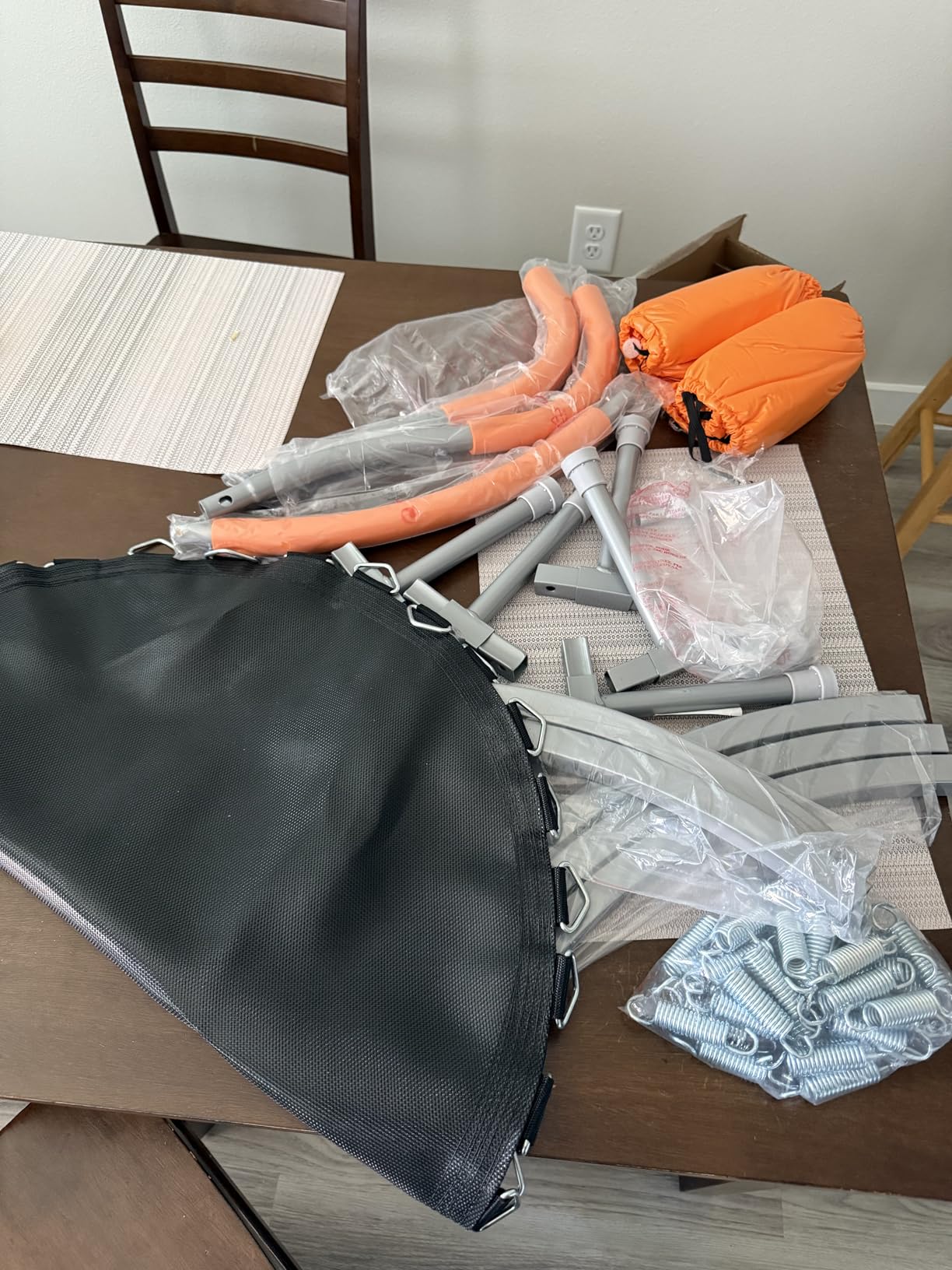 36 Inch Kids Trampoline: Mini Trampoline with Handle Indoor Outdoor Use, Toddler Small Fitness Rebounder - Customer Photo 2