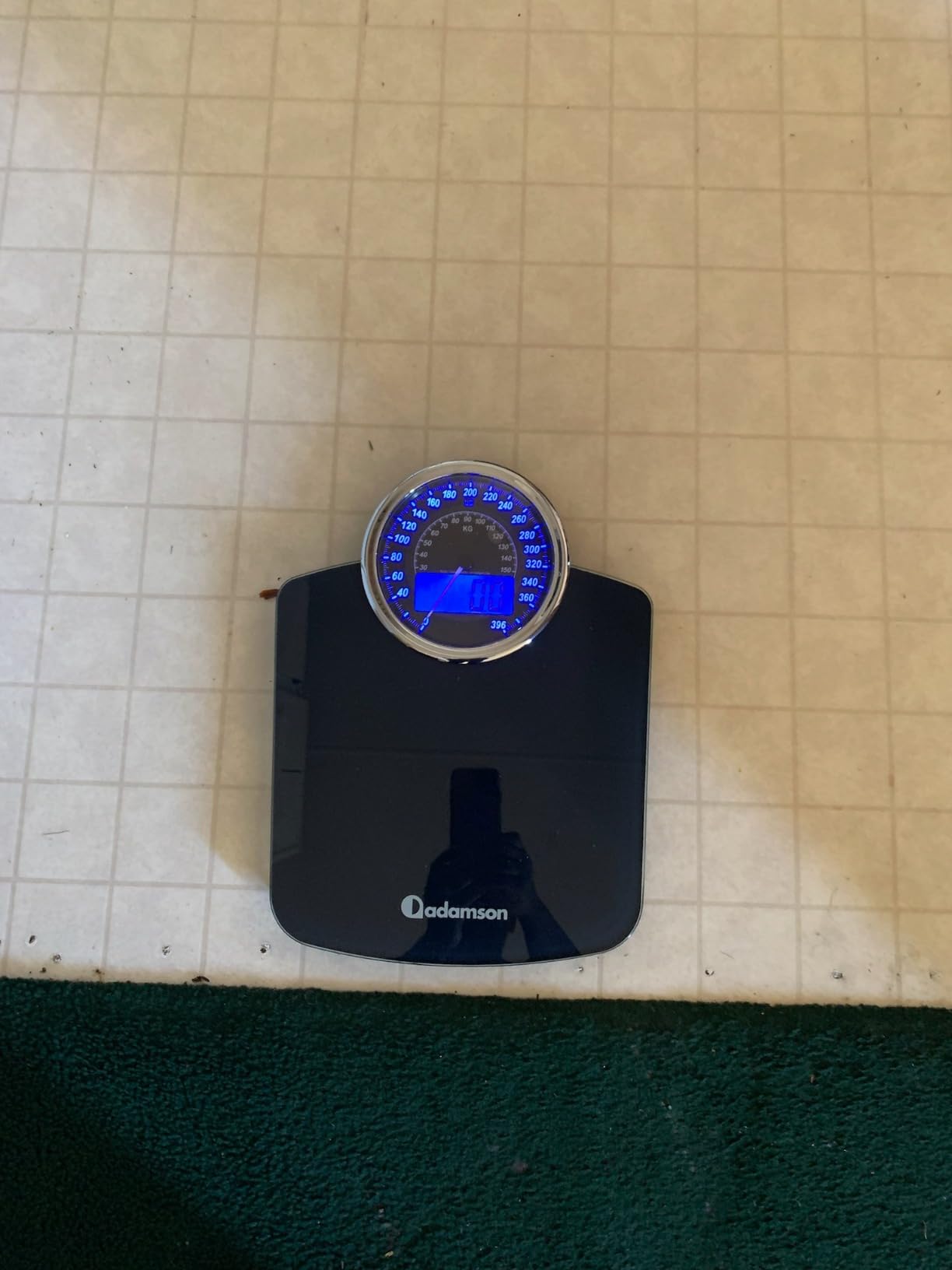 Adamson Hybrid 2-in-1 Analog & Digital Weighing Scale for Body Weight up to 400lbs - Thick Tempered Glass - Extra Large Display - Easy to Read Digital Bathroom Scale - New - Customer Photo 2