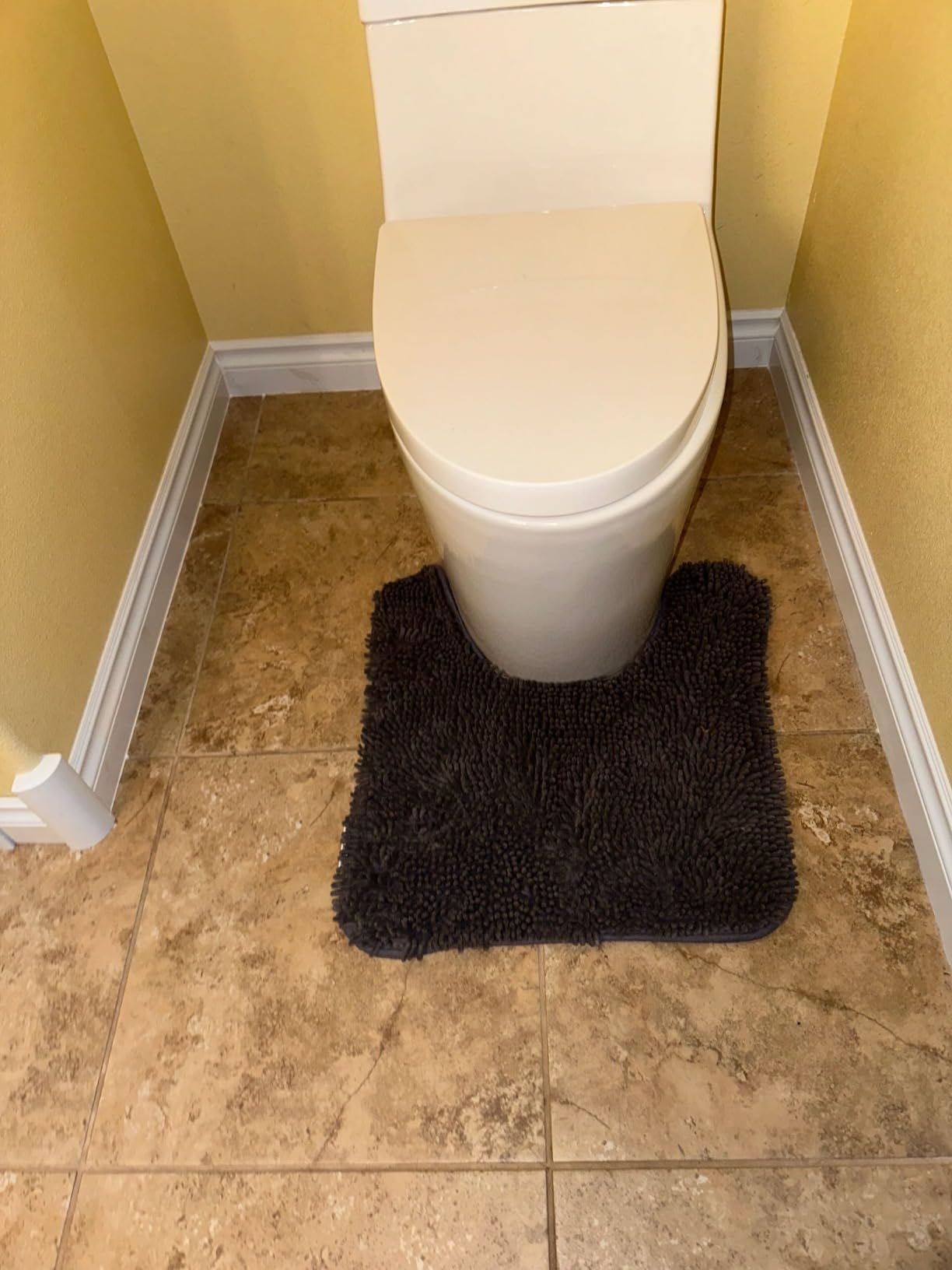 Elongated One Piece Toilet with Soft Closing Seat, 12'' Rough-In Modern Toilet for Bathrooms, 1.28 GPF Dual Flush, MAP 1000g, 28.4 x 15.5 x 26.6 Inches Standard White Toilet bowl - Customer Photo 1
