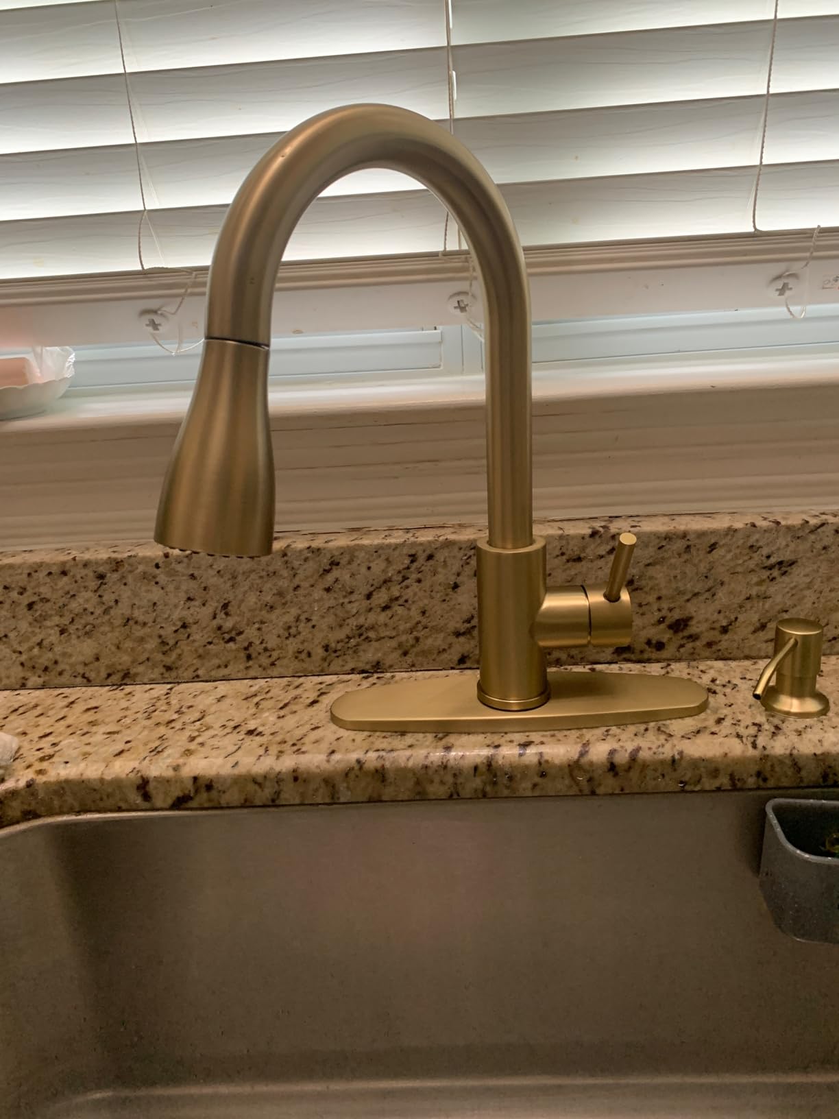 APPASO Touchless Kitchen Faucet, Brushed Nickel Stainless Steel Motion Sensor Sink Faucets with Soap Dispenser and Pull Down ABS Sprayer 3 Modes, Activated Hands Free Faucet for Sink - Customer Photo 2