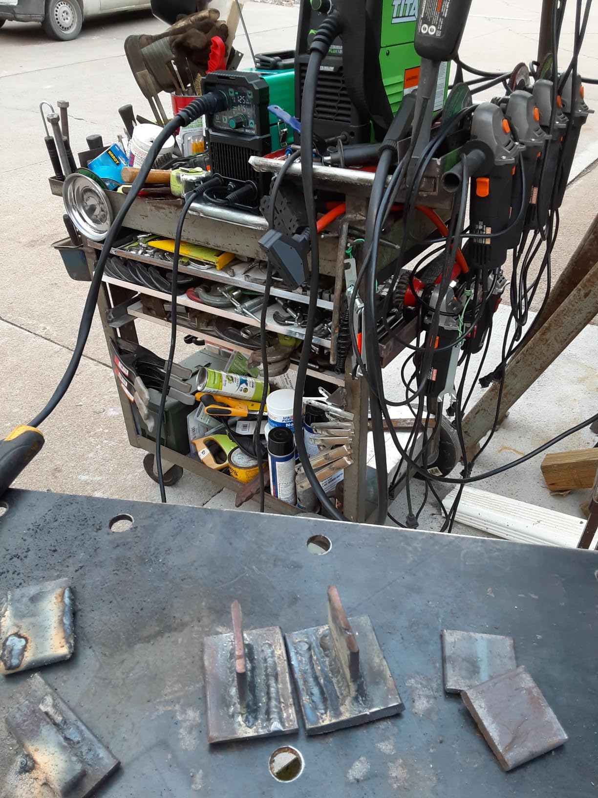 145Amp MIG Welder, 110V 220V Flux Core MIG/Lift TIG/Stick 4 in 1 Welder Machine, Large LED Display Welding Machine, IGBT Inverter bestarc Welder MIG145 Gas Gasless Synergy MIG Welder - Customer Photo 1