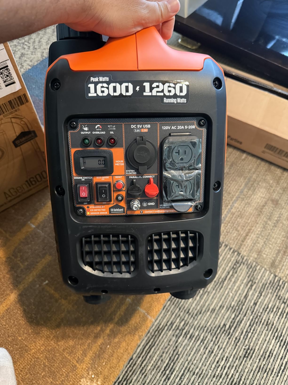 AIVOLT 11250 Wattages Dual Fuel Portable Inverter Generator Super Quiet Gas Propane Powered Remote/Electric Start Outdoor Generator ATS Ready for Home Back Up Food Truck, 50 State Approved - Customer Photo 1