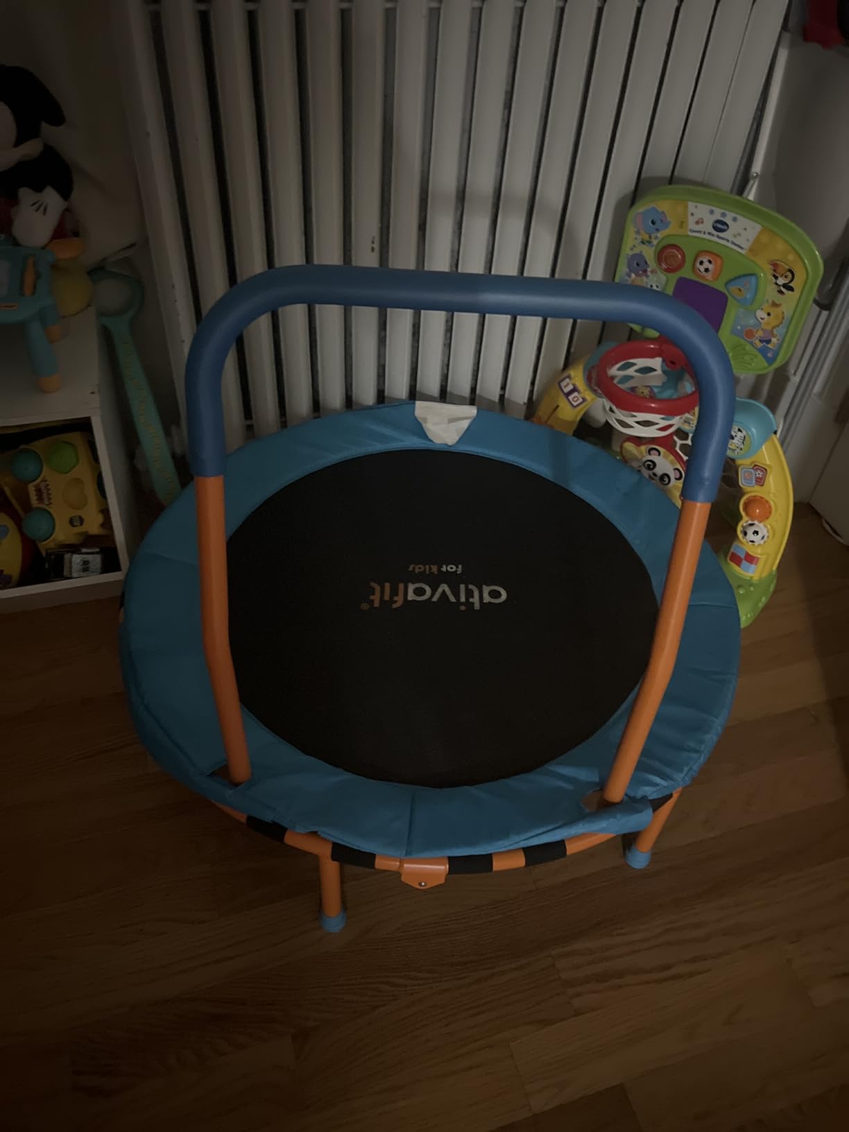 Ativafit 36inch Mini Toddler Trampoline for Kids Ages 2-6 Indoor Outdoor Folding Small Rebounder Trampoline with Foam Handle Safety Padded Cover Fun for Kids - Customer Photo 2