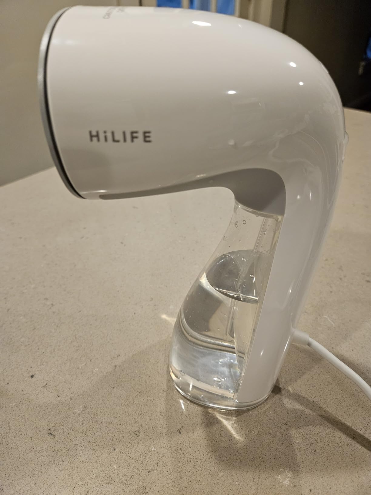 HiLIFE Steamer for Clothes, Handheld Clothes Steamer with Large 300ml Tank, 1100W Strong Power, 30S Fast Heat-up, Garment Fabric Wrinkle Remover, Portable & Compact Travel Size ONLY FOR 120V (White) - Customer Photo 1
