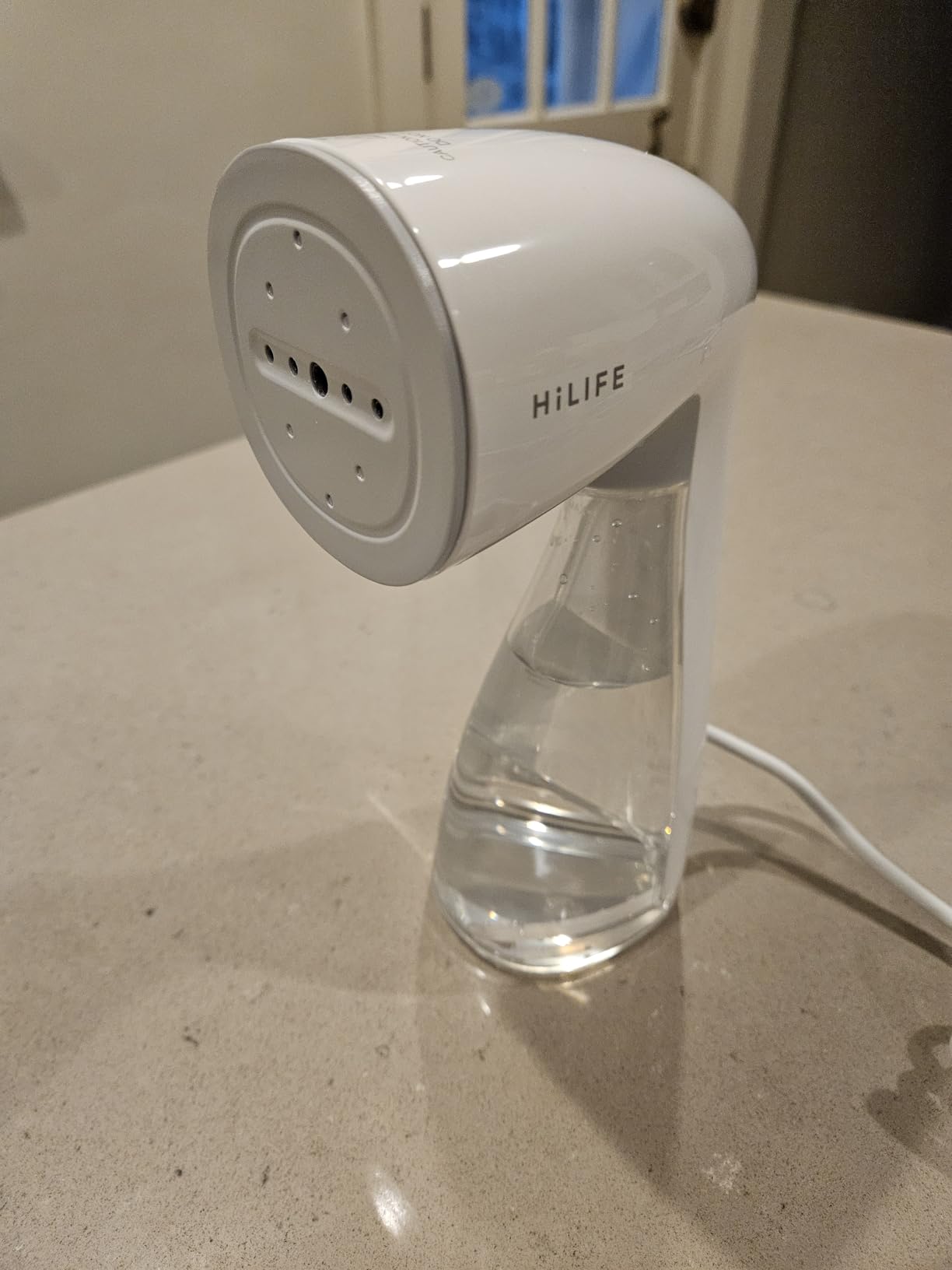 HiLIFE Steamer for Clothes, Handheld Clothes Steamer with Large 300ml Tank, 1100W Strong Power, 30S Fast Heat-up, Garment Fabric Wrinkle Remover, Portable & Compact Travel Size ONLY FOR 120V (White) - Customer Photo 2