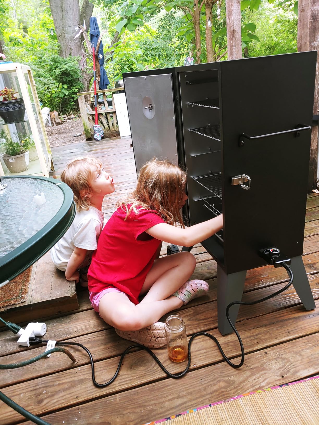 Royal Gourmet SE2805 28-Inch Analog Electric Smoker with 3 Cooking Grates, Outdoor Smoker with Adjustable Temperature Control & 454 Sq. In. Cooking Area for Outdoor Backyard BBQ, Black - Customer Photo 1