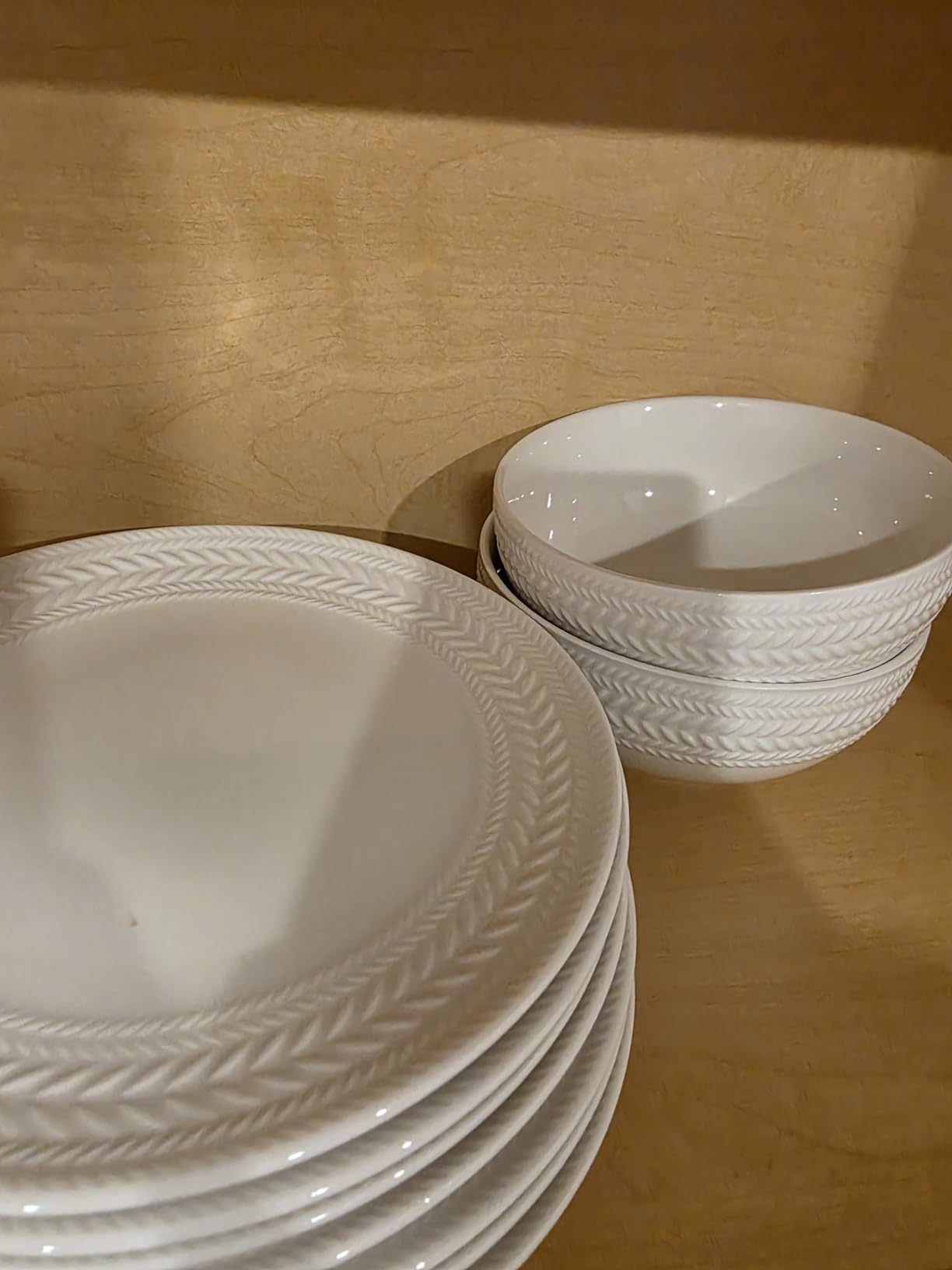 Pfaltzgraff Josephine 24 piece Dinnerware Set, Service for 8, White - Customer Photo 1