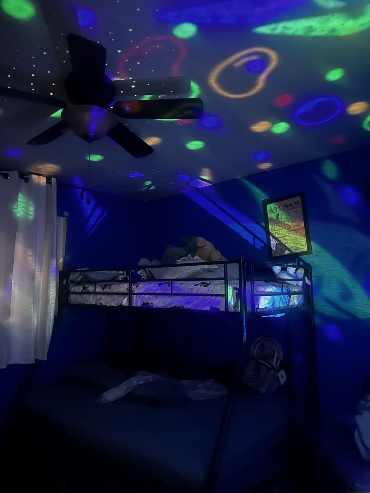 COOLNIGHT Night Light for Kids,93 Lighting+3 Films Kids Night Light Projector,Remote+Dimmable Star Projector,360° Ceiling Stars Glow in the Dark Stars,Gifts for 4 Year Old Boy Birthday Gift customer photo 2
