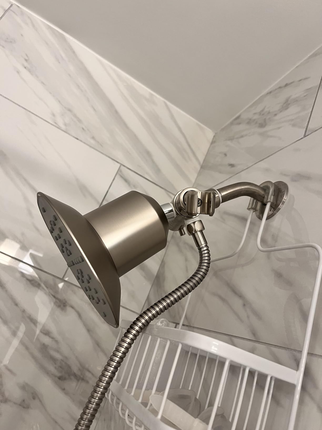 Afina Filtered Shower Head - High Pressure Rain Shower - Removes 99% Chlorine, Heavy Metal & Chemicals - Water Filter for Hard Water - Bathroom Accessories & House Essentials Brushed Nickel Showerhead - Customer Photo 2