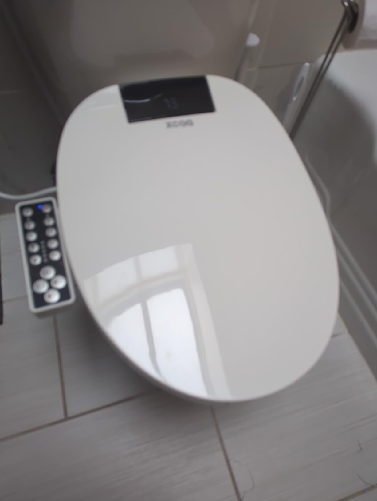 Bidet Toilet Seat Elongated, Unlimited Warm Water, Heated Toilet Seat, Warm Air Dryer, Rear and Feminine Washing, Soft Closed Toilet Lid, Night Light, Smart Toilet Seat with Bidet Requires Outlet - Customer Photo 2