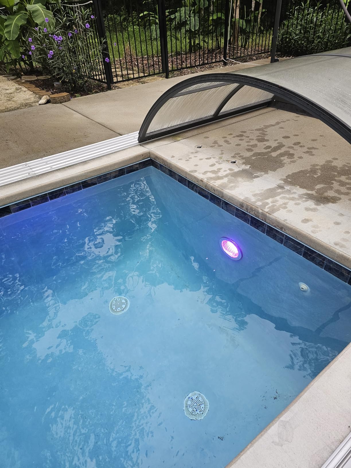 SURAIELEC 12V AC Pool Lights for Inground Pool, 10 inch Color Changing LED Pool Light with Remote Control, 300W Equivalent, Underwater Swimming Pool Light Fixture for Large Wet Niches, 50FT - Customer Photo 1