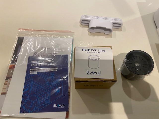 Bluevua RO100ROPOT-Lite(UV) Countertop Reverse Osmosis Water Filter System, 7-Stage Purification with UV and Remineralization, 3:1 Pure to Drain, Portable Water Purifier (Blue) - Customer Photo 1