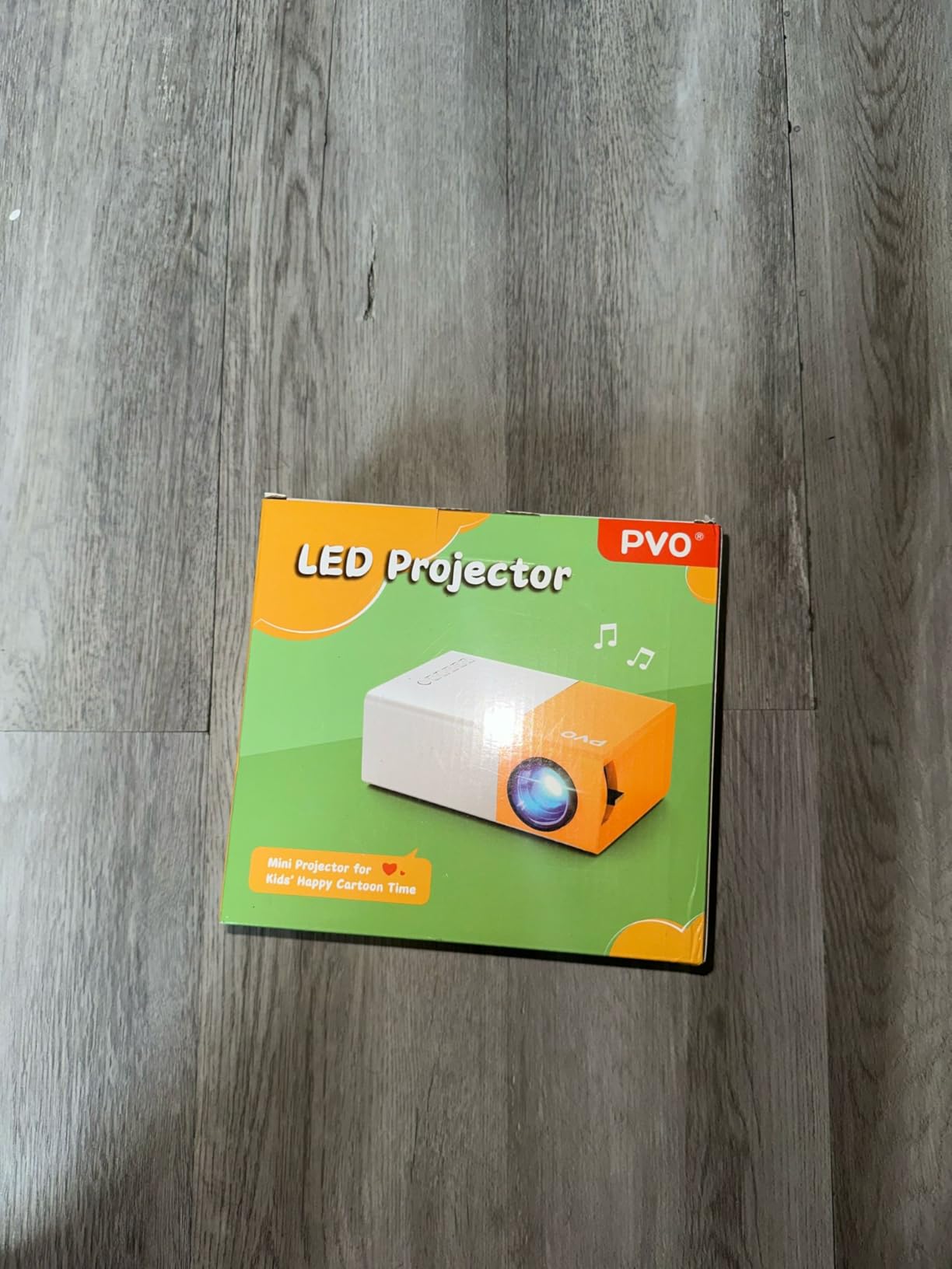 PVO Mini Projector Portable For Cartoon, Outdoor Video Projectors, LED Pico Movie-Projector for Home Theater, Kids Gift, Video Can Be Easily Mirrored Directly to The Projector Via Data Cable - Customer Photo 2