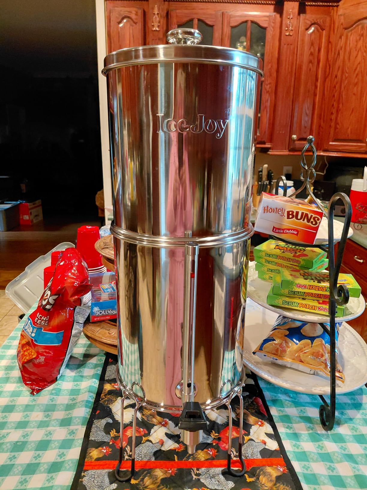 8-Stage Gravity Water Filtration System 3.0 Gallon-304 Stainless Steel Countertop System with 4 Filters and Stand - Customer Photo 1